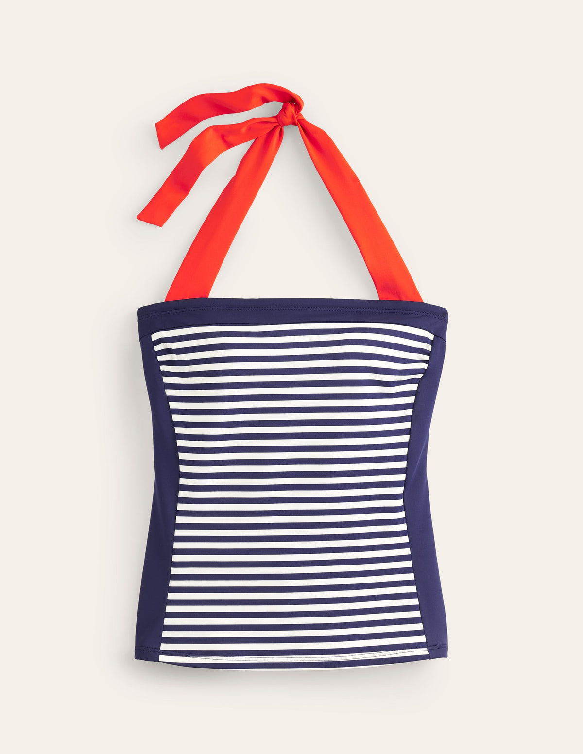 Santorini Tankini Top-Red, Navy Stripe - Image 5