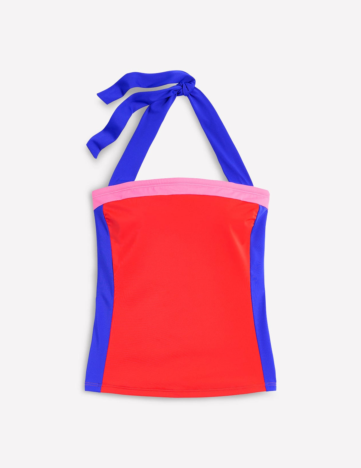 Santorini Tankini Top-Fire Red Colourblock - Image 5