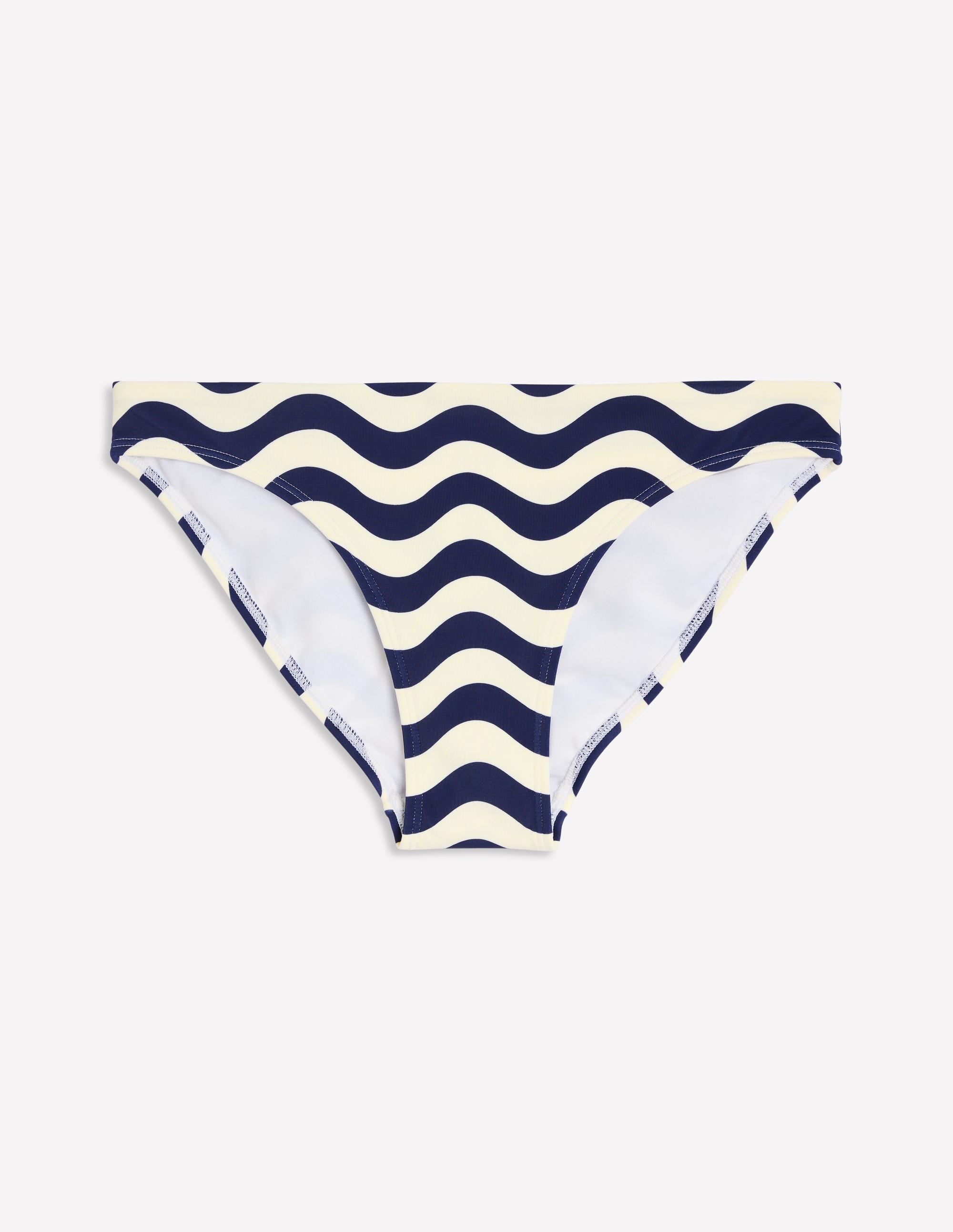 Classic Bikini Bottoms-Navy, Rythmic Wave - Image 6