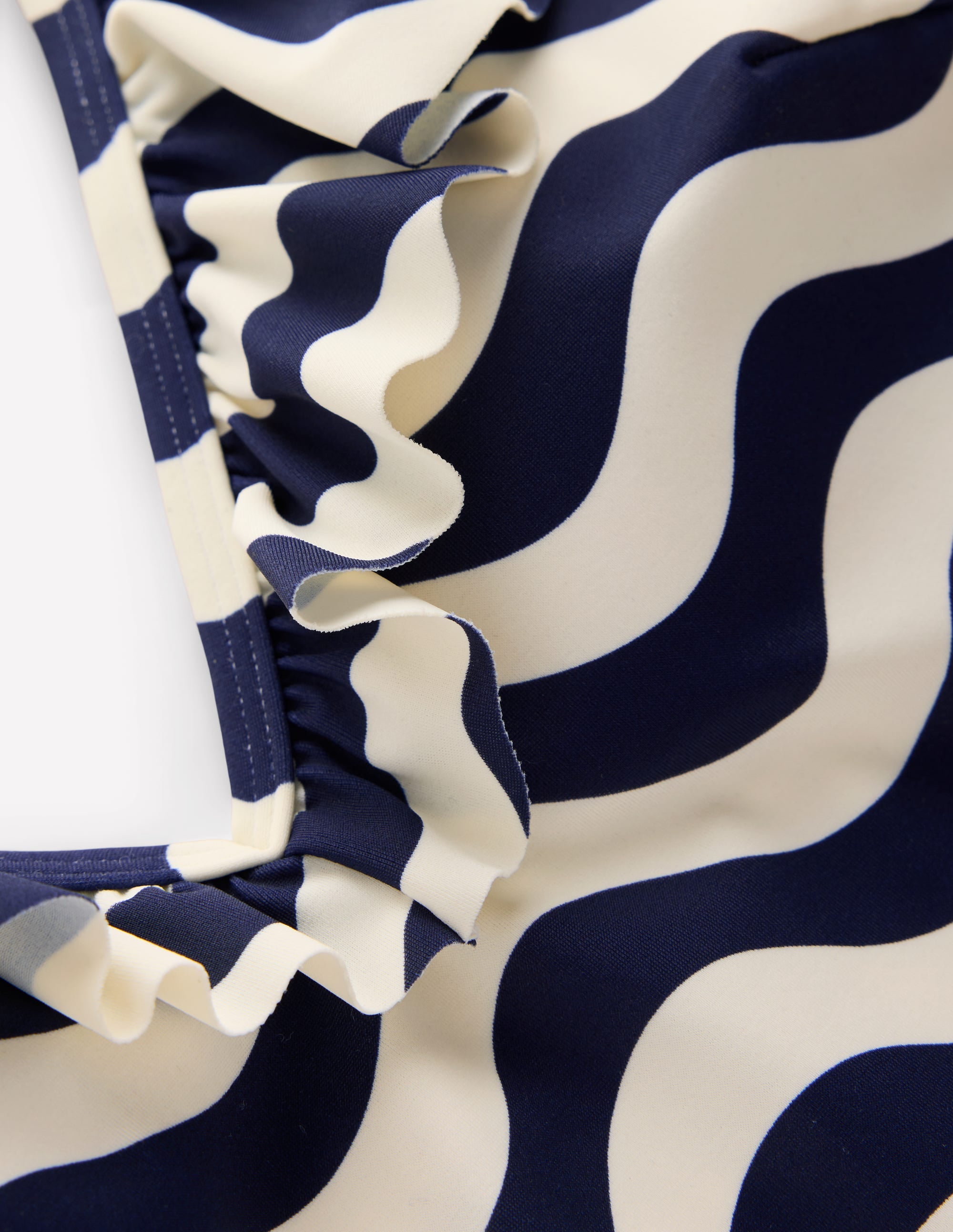 Evia Ruffle Swimsuit-French Navy, Mono Wave - Image 6