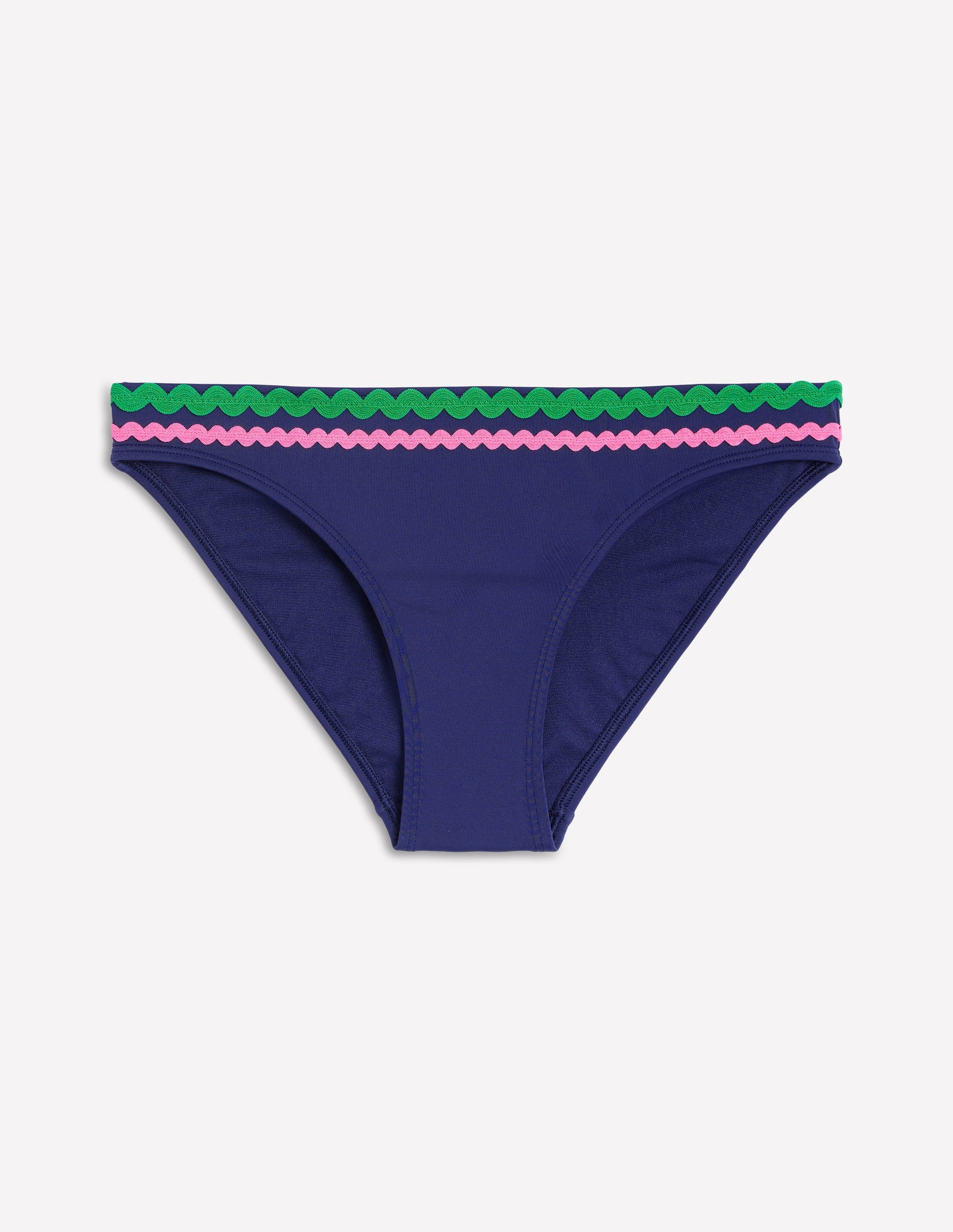 Porto Bikini Bottoms-Navy Rik Rak-5