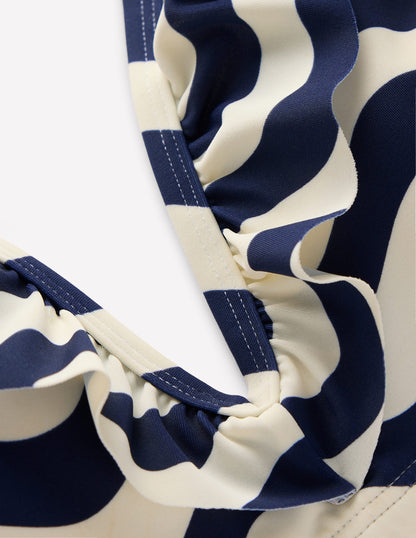 Evia Ruffle Bikini Top-French Navy, Mono Wave-8
