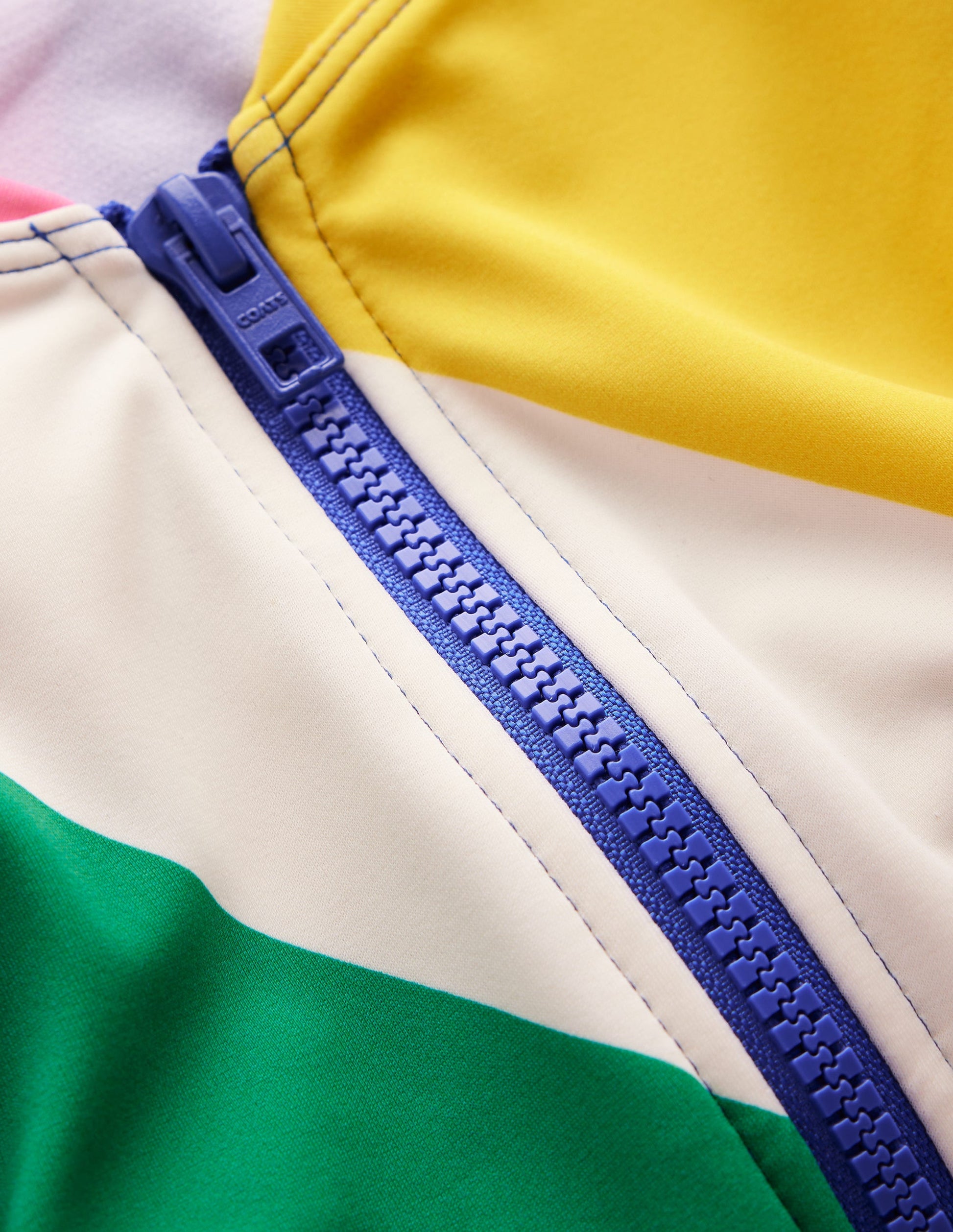 Sporty Raglan Sleeve Swimsuit-Multi, Rainbow Cascade-6