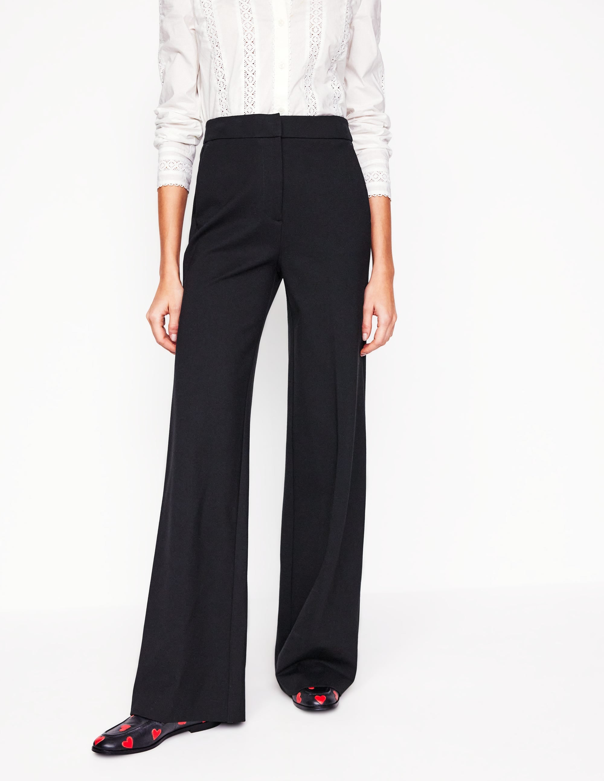 Westbourne Ponte Trousers-Black - Image 2