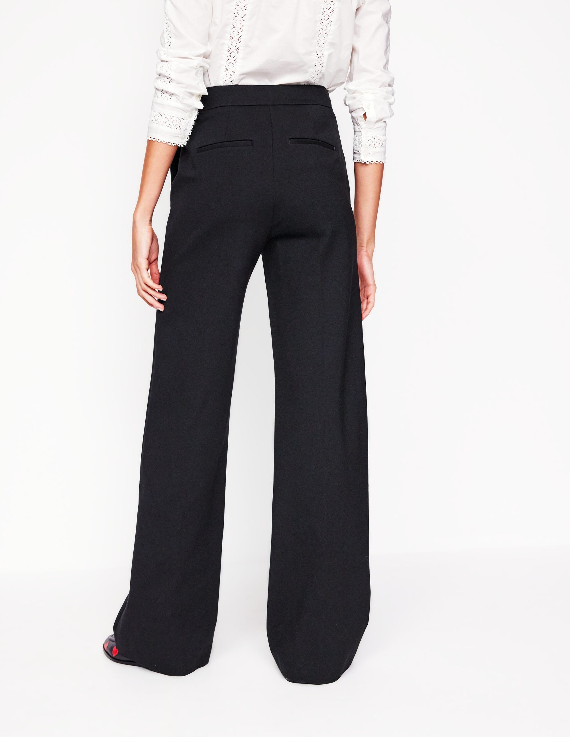 Westbourne Ponte Trousers-Black - Image 3
