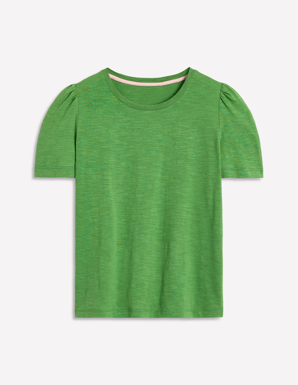 Cotton Puff Sleeve T-Shirt-Paradise Green - Image 5