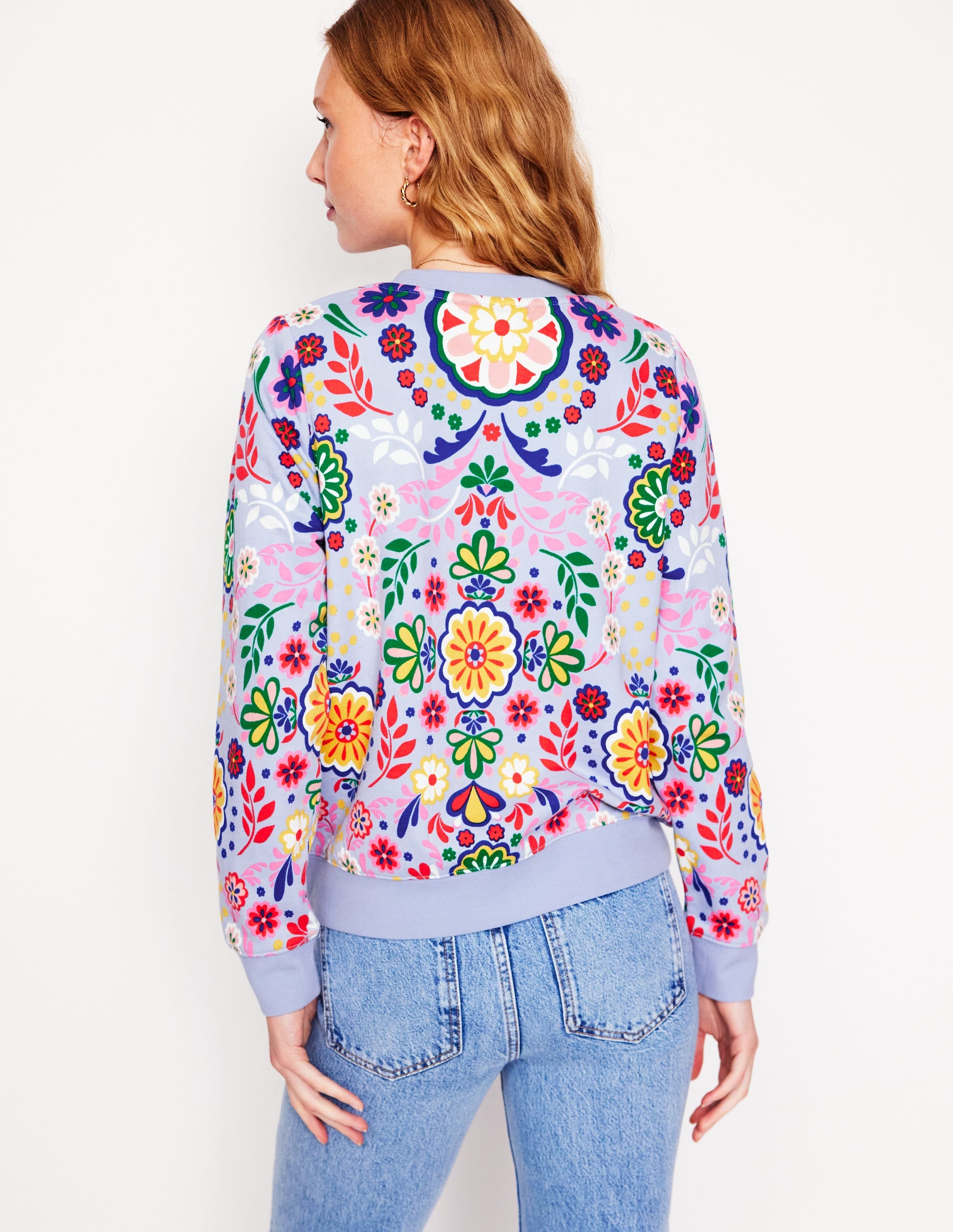 Hannah Printed Sweatshirt-Structured Meadow - Image 3