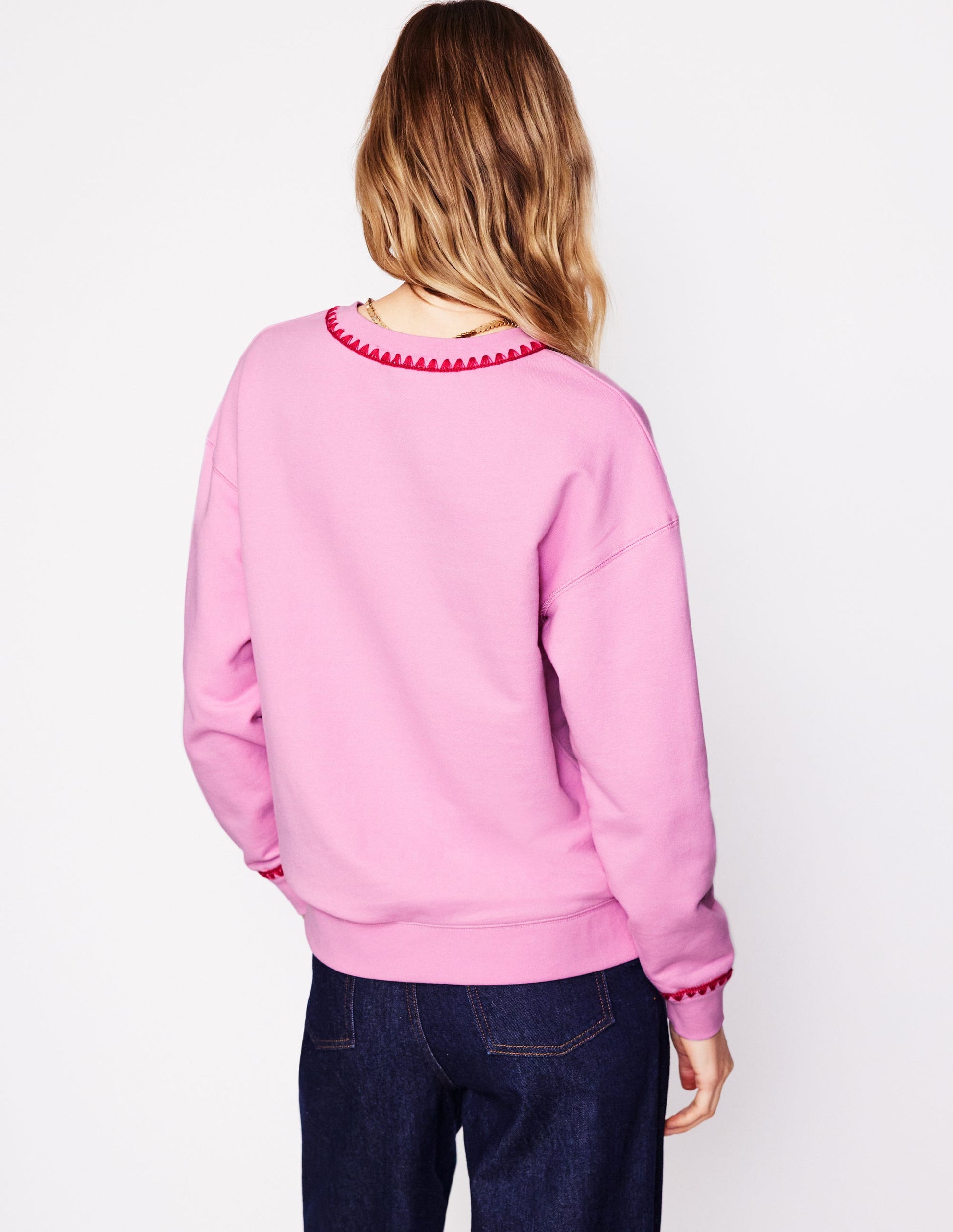 Emi Embroidered Sweatshirt-Soft Lavender-3