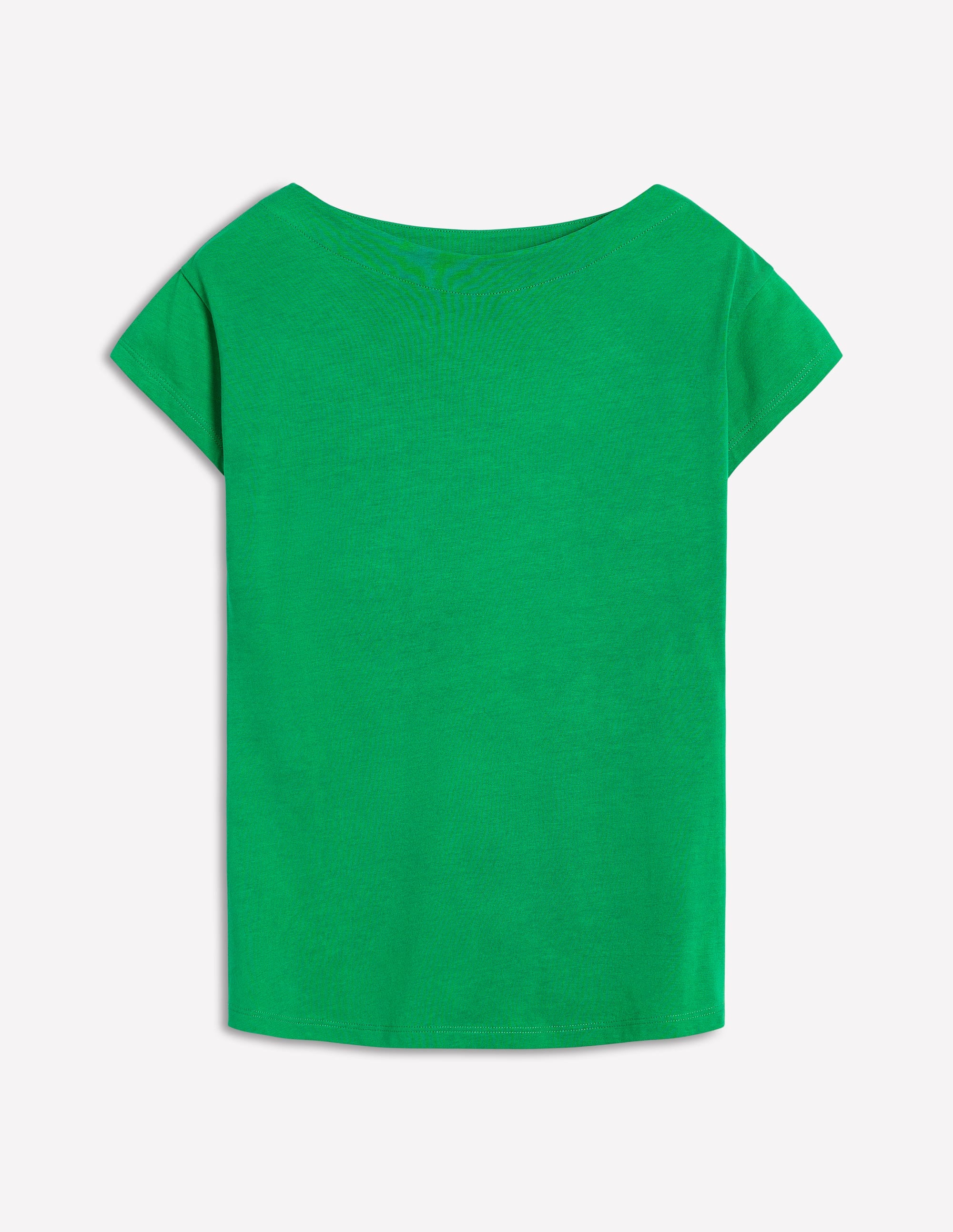 Supersoft Boat Neck T-Shirt-Rich Emerald - Image 5