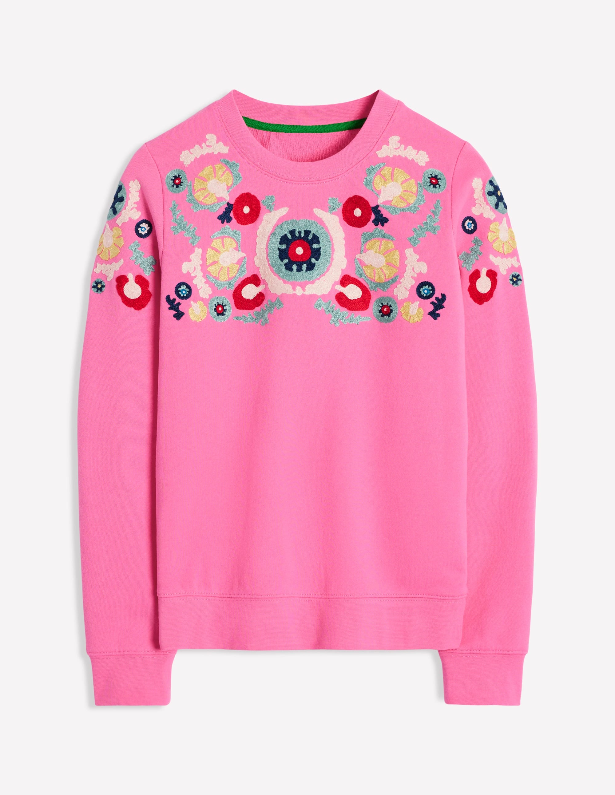 Hannah Embroidered Sweatshirt-Pink Rose - Image 5