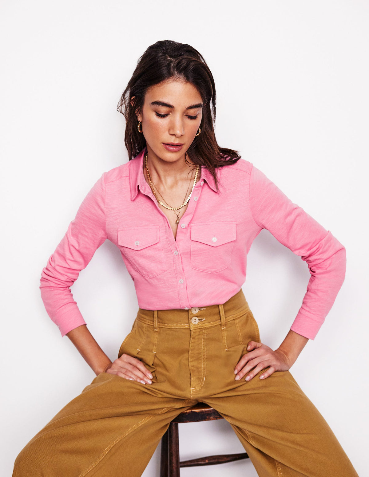 Amy Jersey Shirt-Formica Pink - Image 1