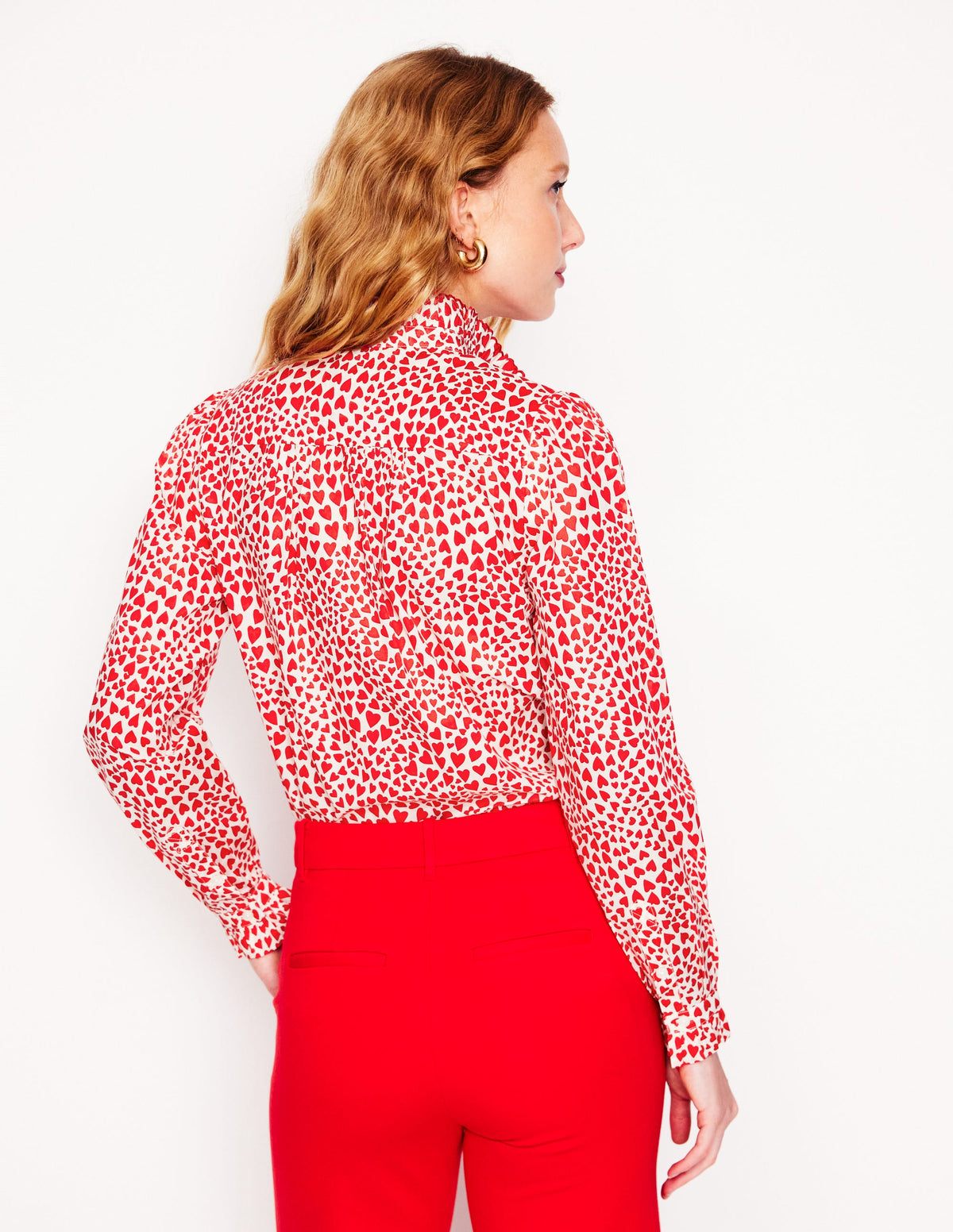 Felicity Cotton Blouse-Ivory, Heart Cluster - Image 4