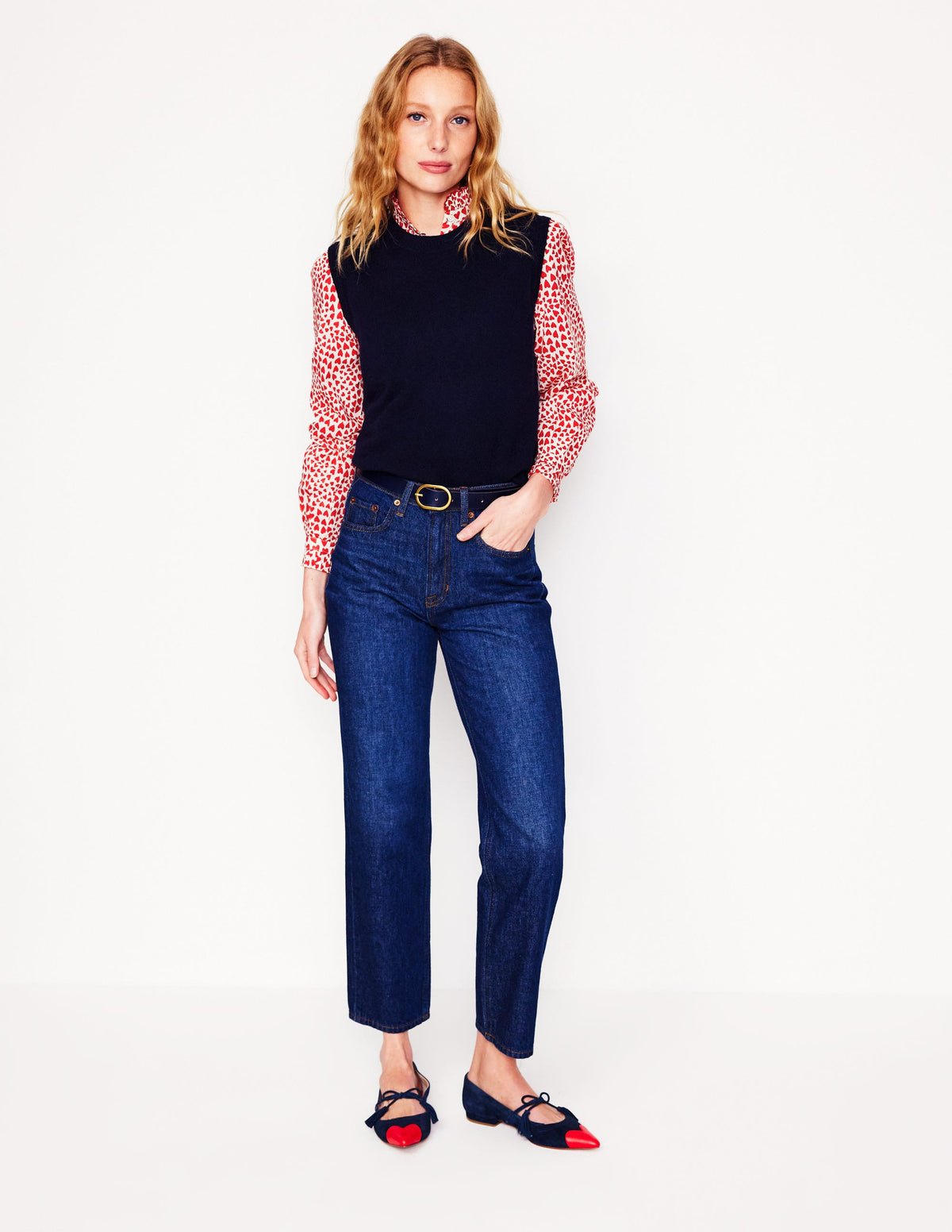 Felicity Cotton Blouse-Ivory, Heart Cluster - Image 6
