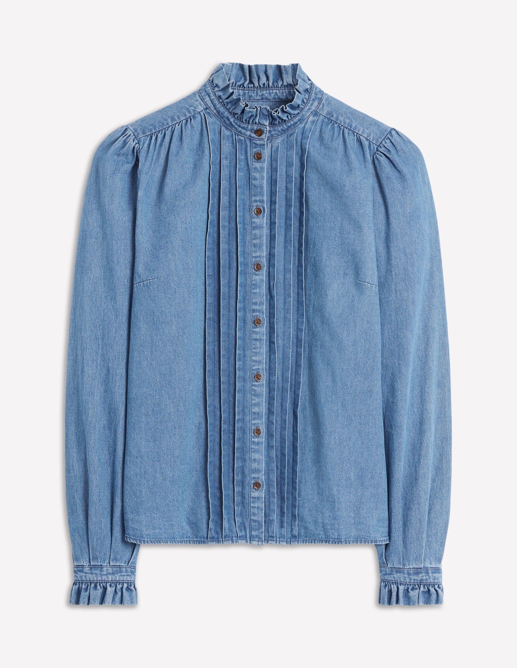 Felicity Denim Blouse-Light Authentic - Image 8
