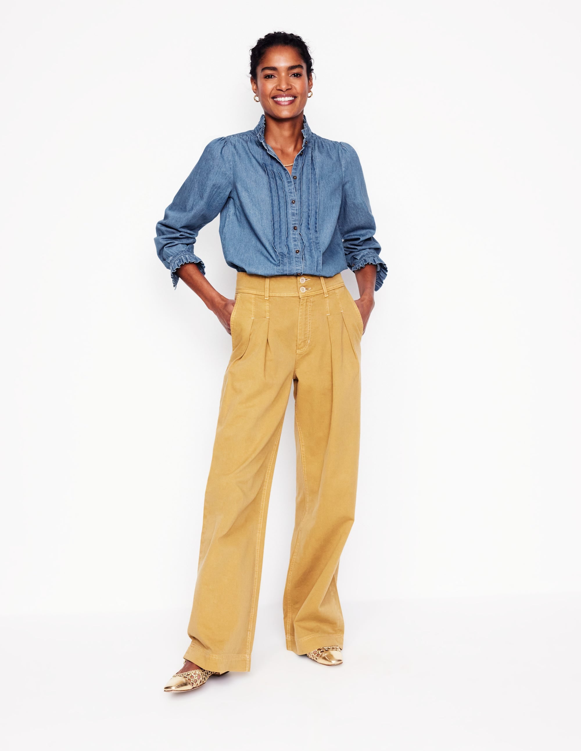 Felicity Denim Blouse-Light Authentic - Image 4