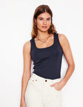 Essential Scoop-Neck Vest-Navy