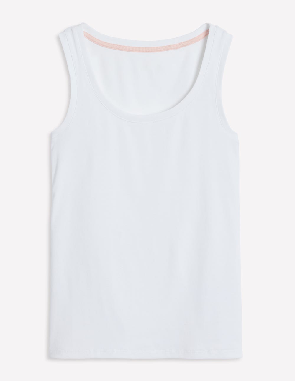 Essential Scoop-Neck Vest-White - Image 6