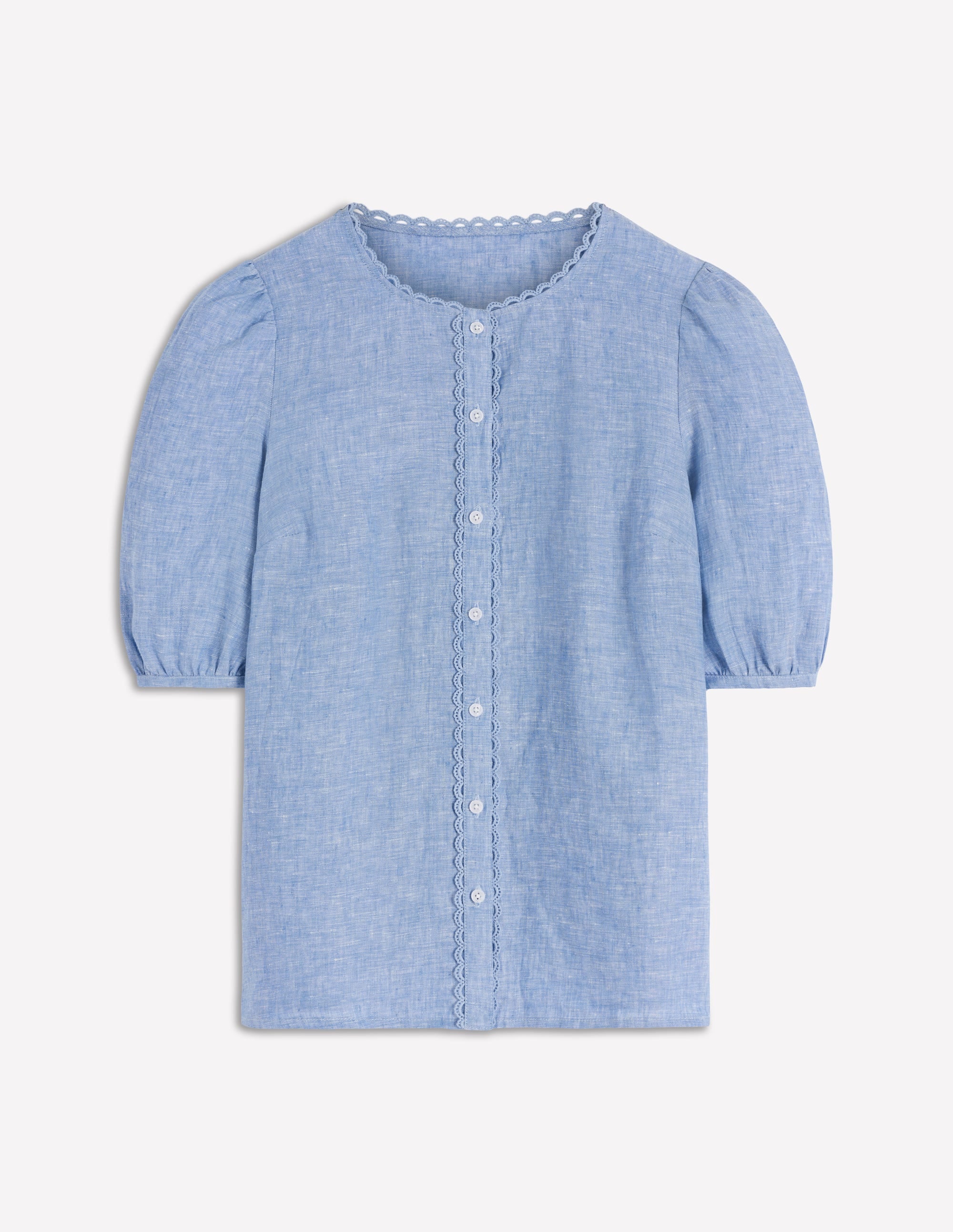Leah Jersey Top-Chambray - Image 6