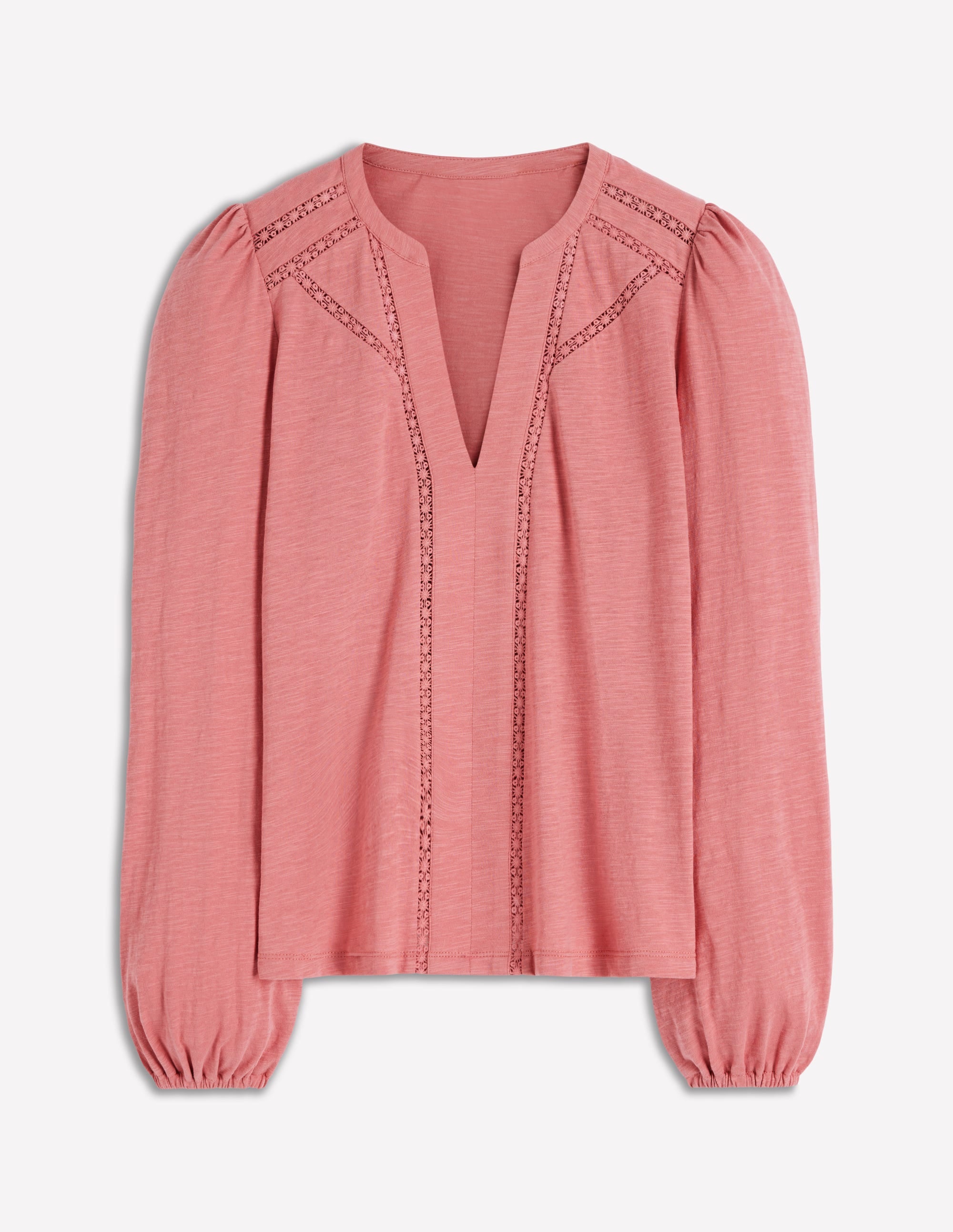 Poppy Long Sleeve Top-Vintage Rose - Image 5
