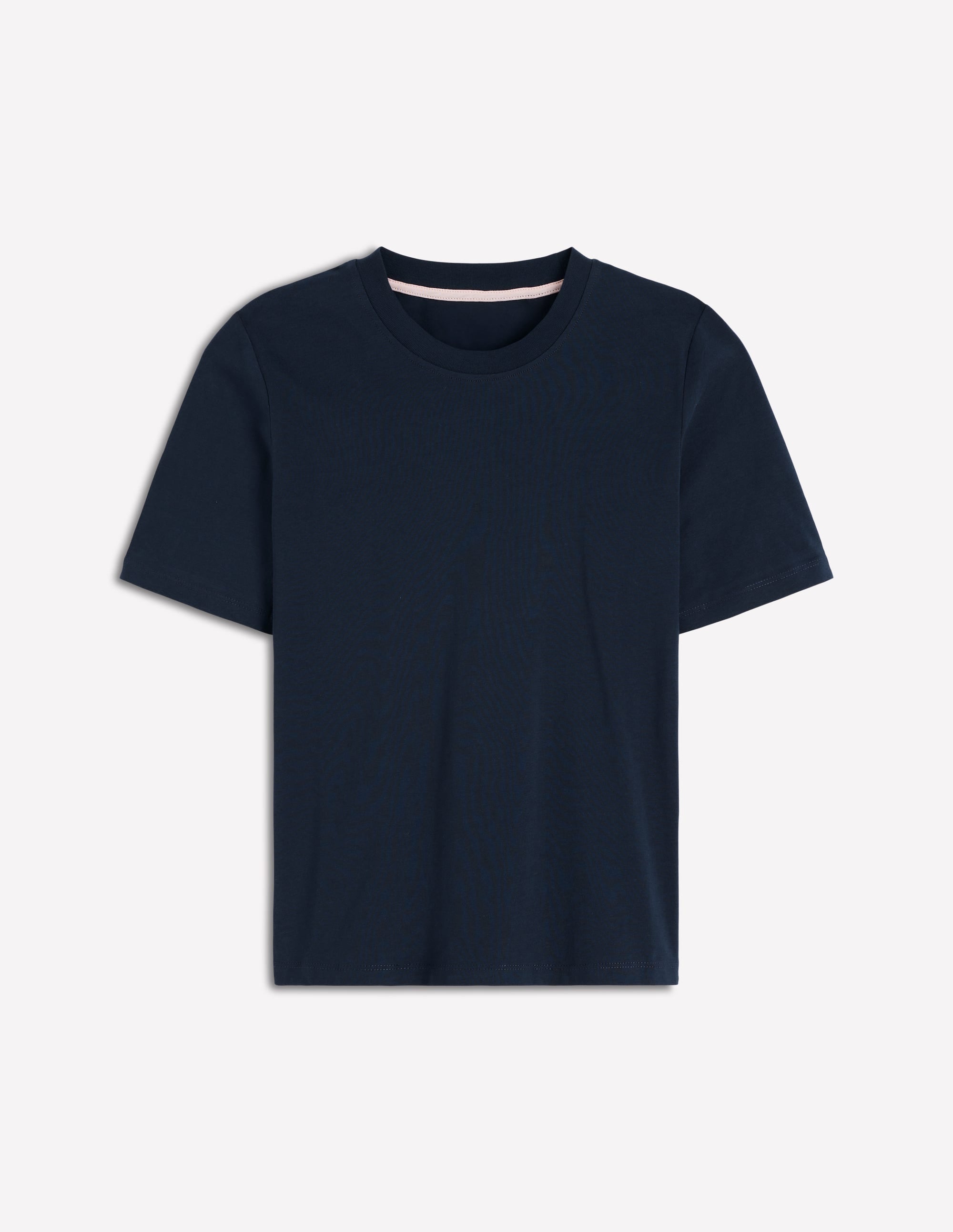Cotton Crew Neck T-shirt-Navy - Image 4