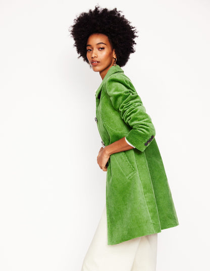 Lincoln Cord Coat-Promenade Green-4