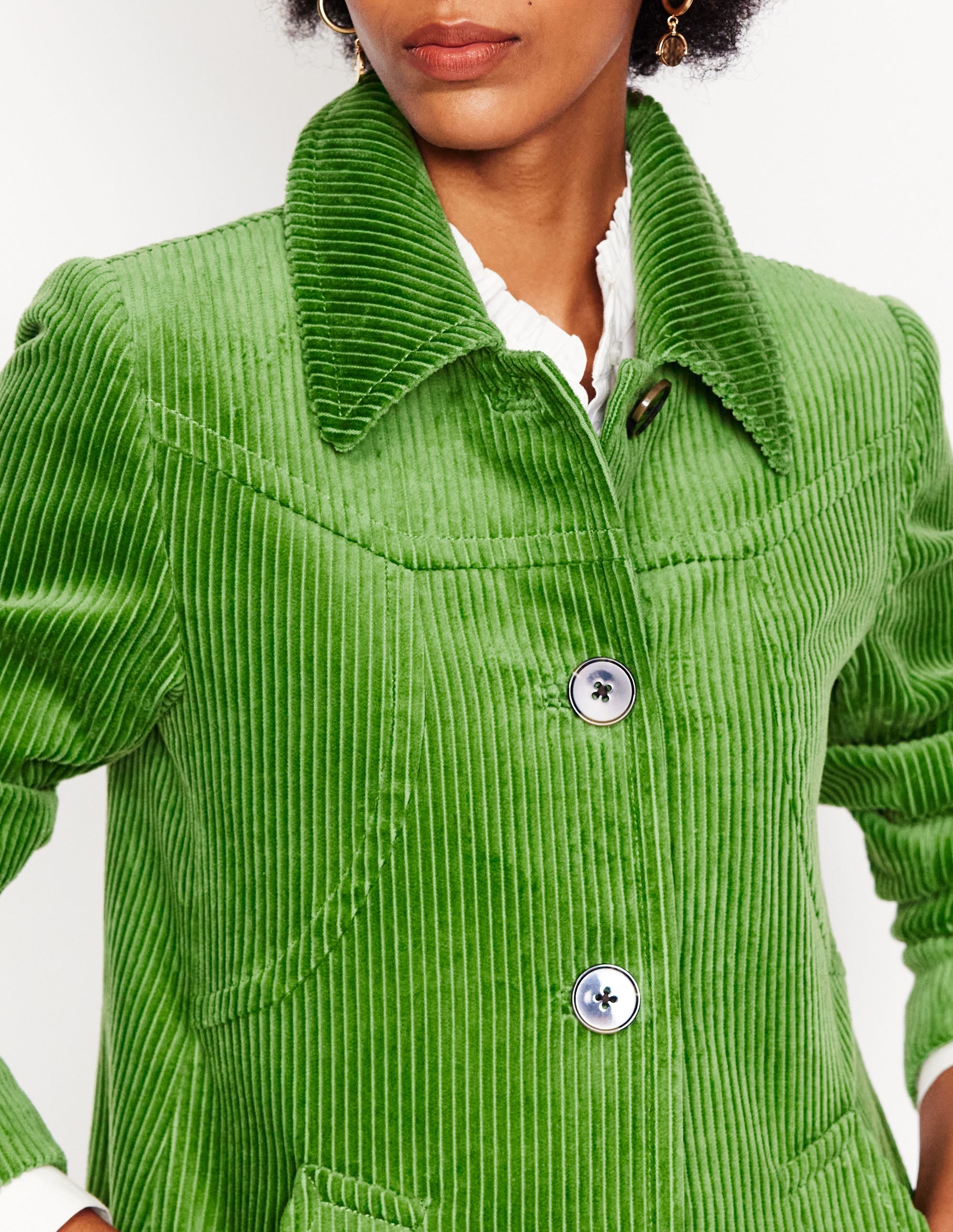Lincoln Cord Coat-Promenade Green - Image 5