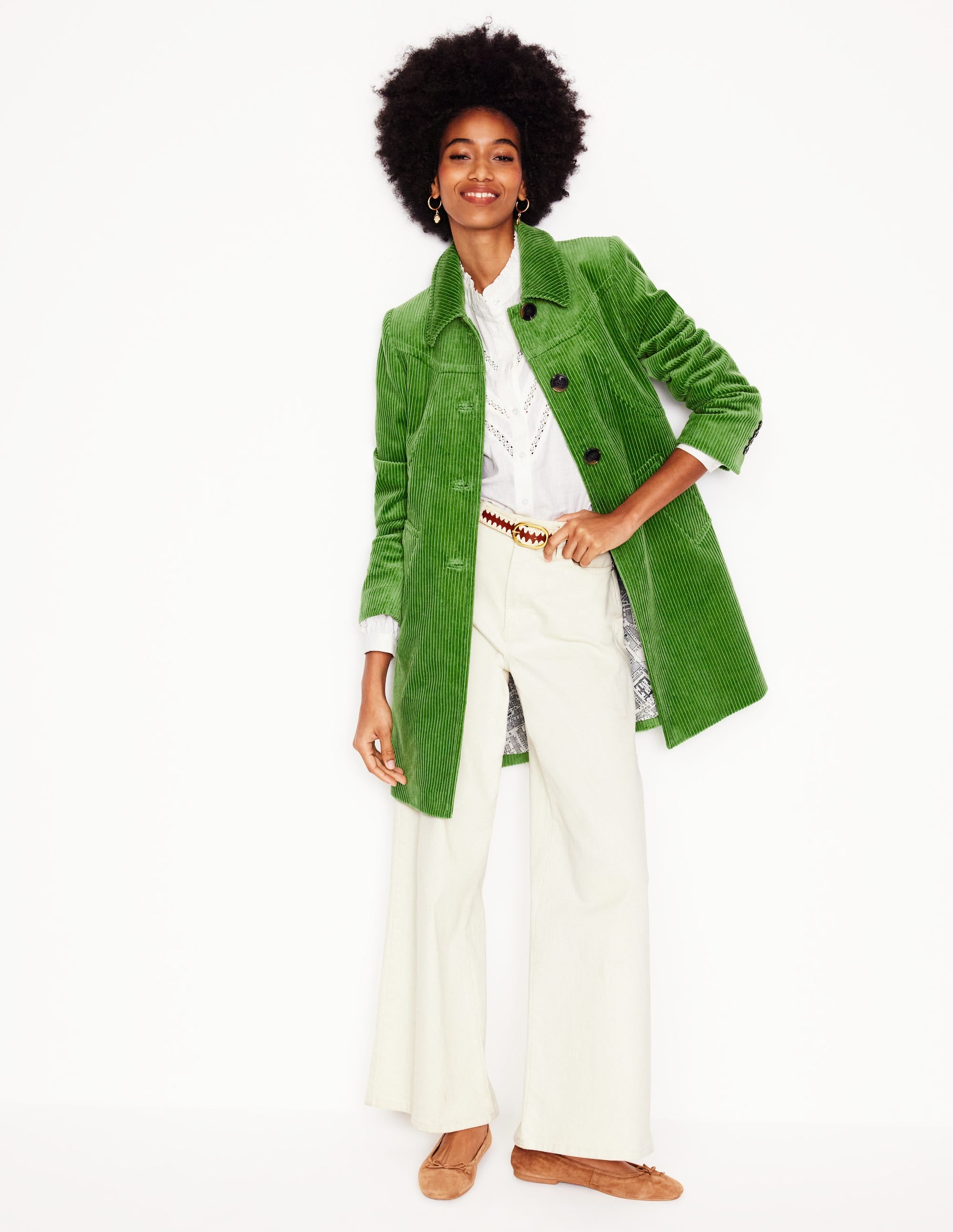 Lincoln Cord Coat-Promenade Green - Image 6