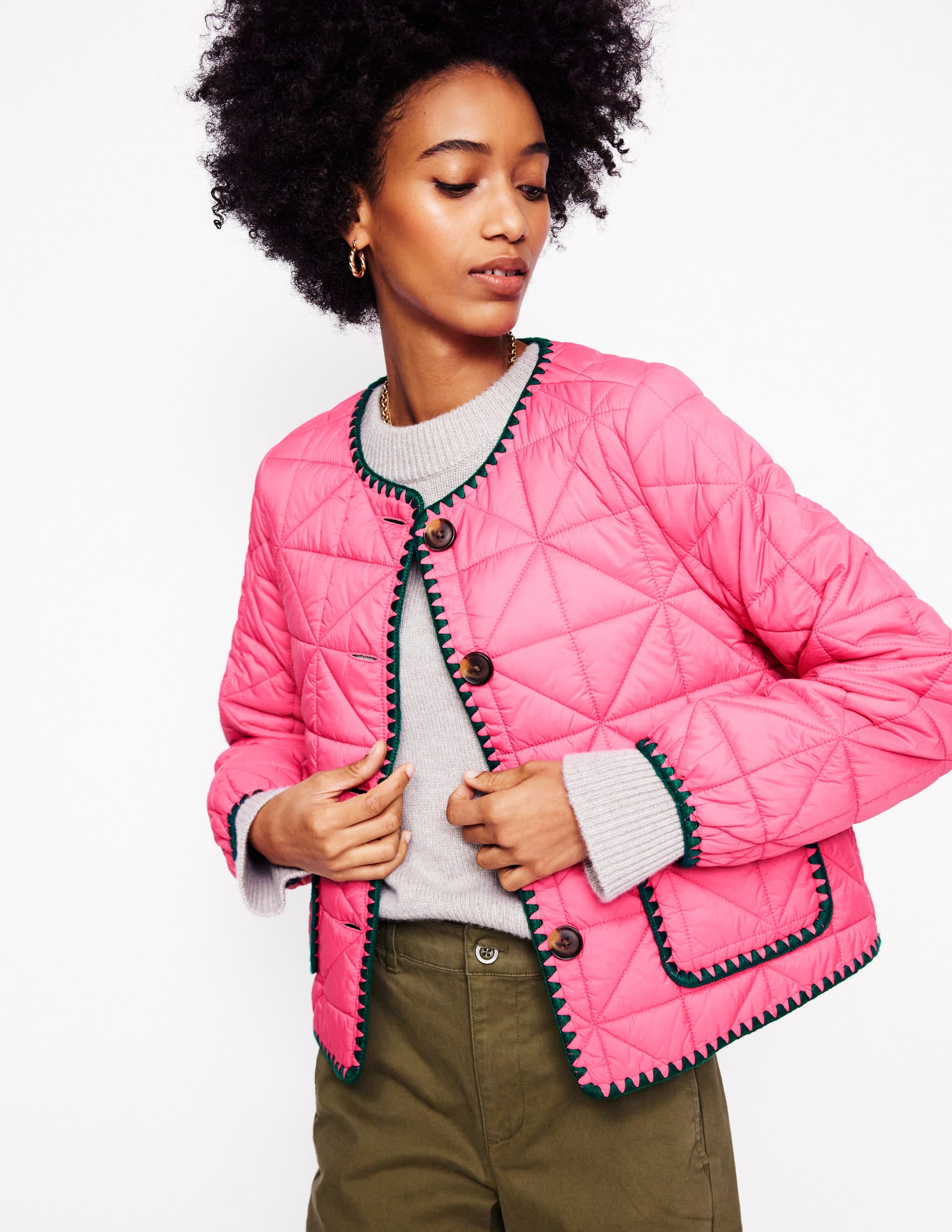 Highbury Casual Jacket-Sorbet Pink - Image 2