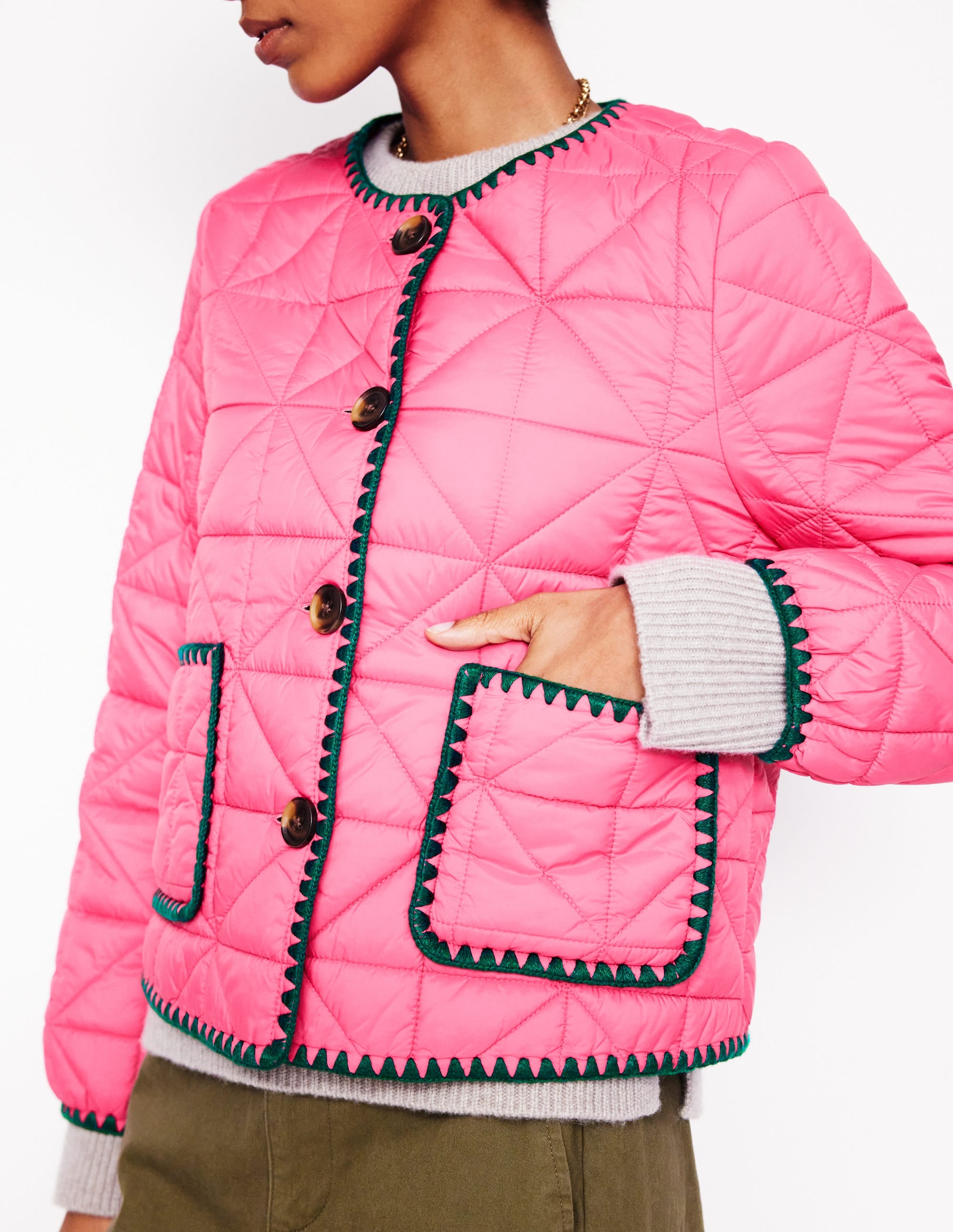 Highbury Casual Jacket-Sorbet Pink - Image 4