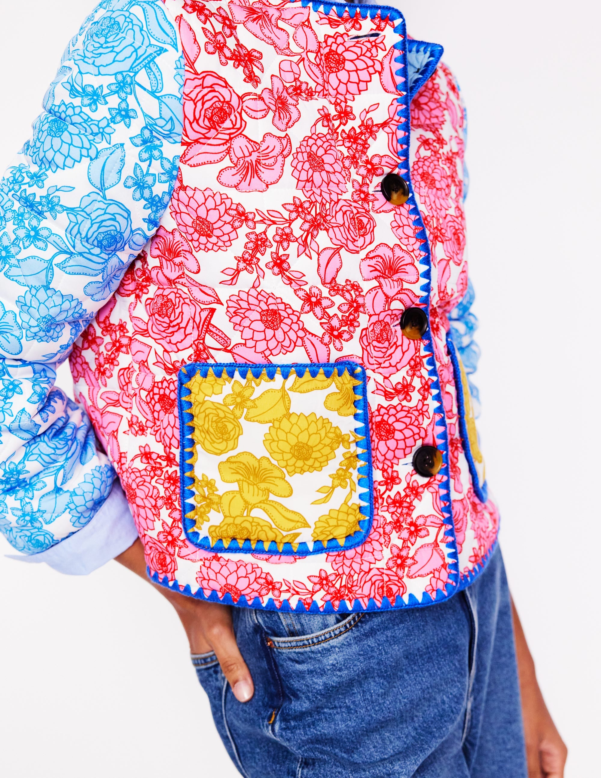 Chelsea Quilted Jacket-Blossom Cascade - Image 2