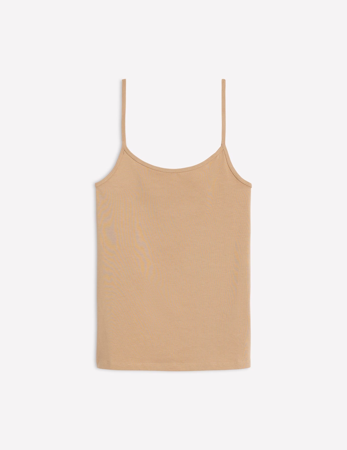 Plain Cami Top-Medium Beige-5