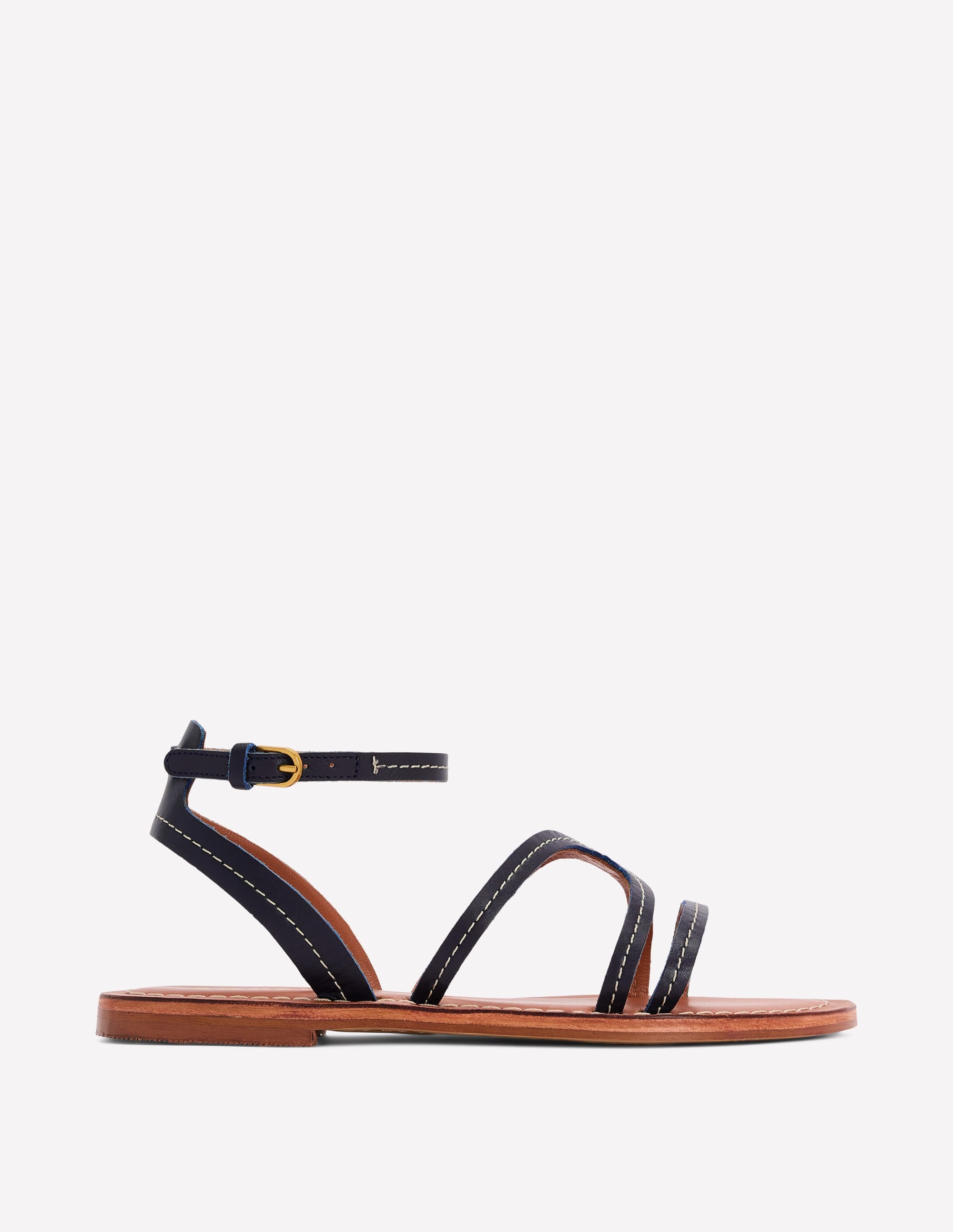Casual Flat Sandal-Navy - Image 1