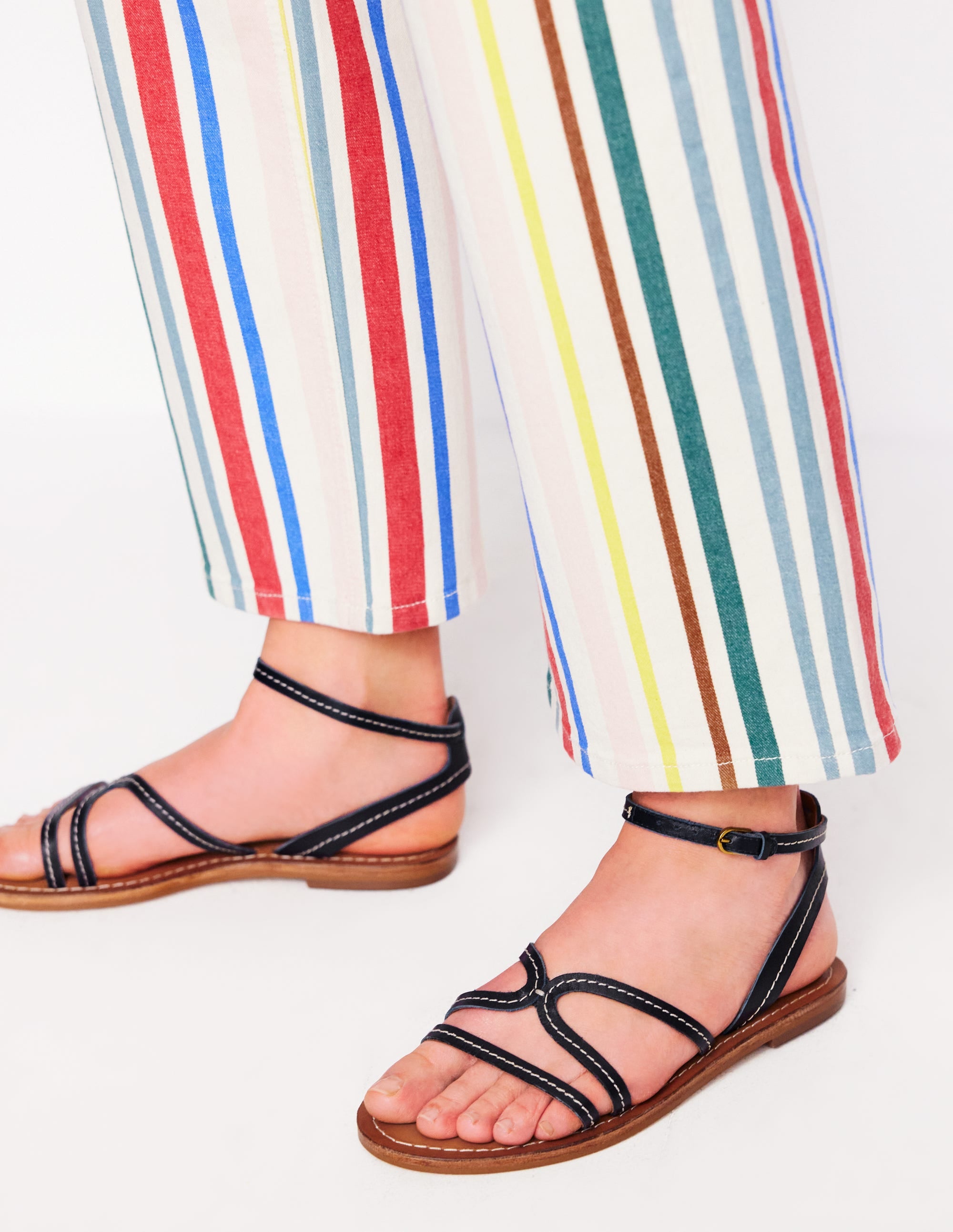 Casual Flat Sandal-Navy - Image 2