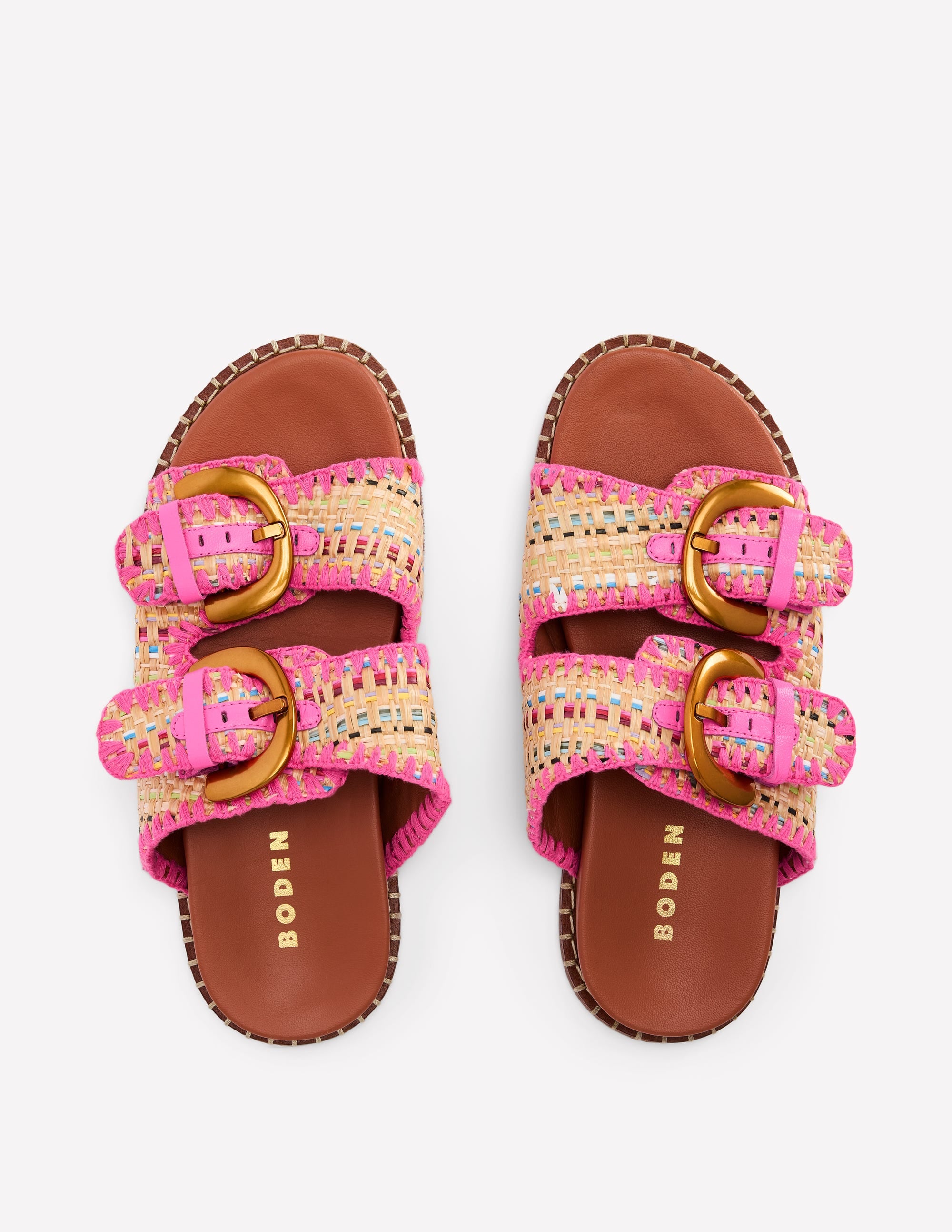 Alberta Footbed Sandals-Natural/Multi - Image 5