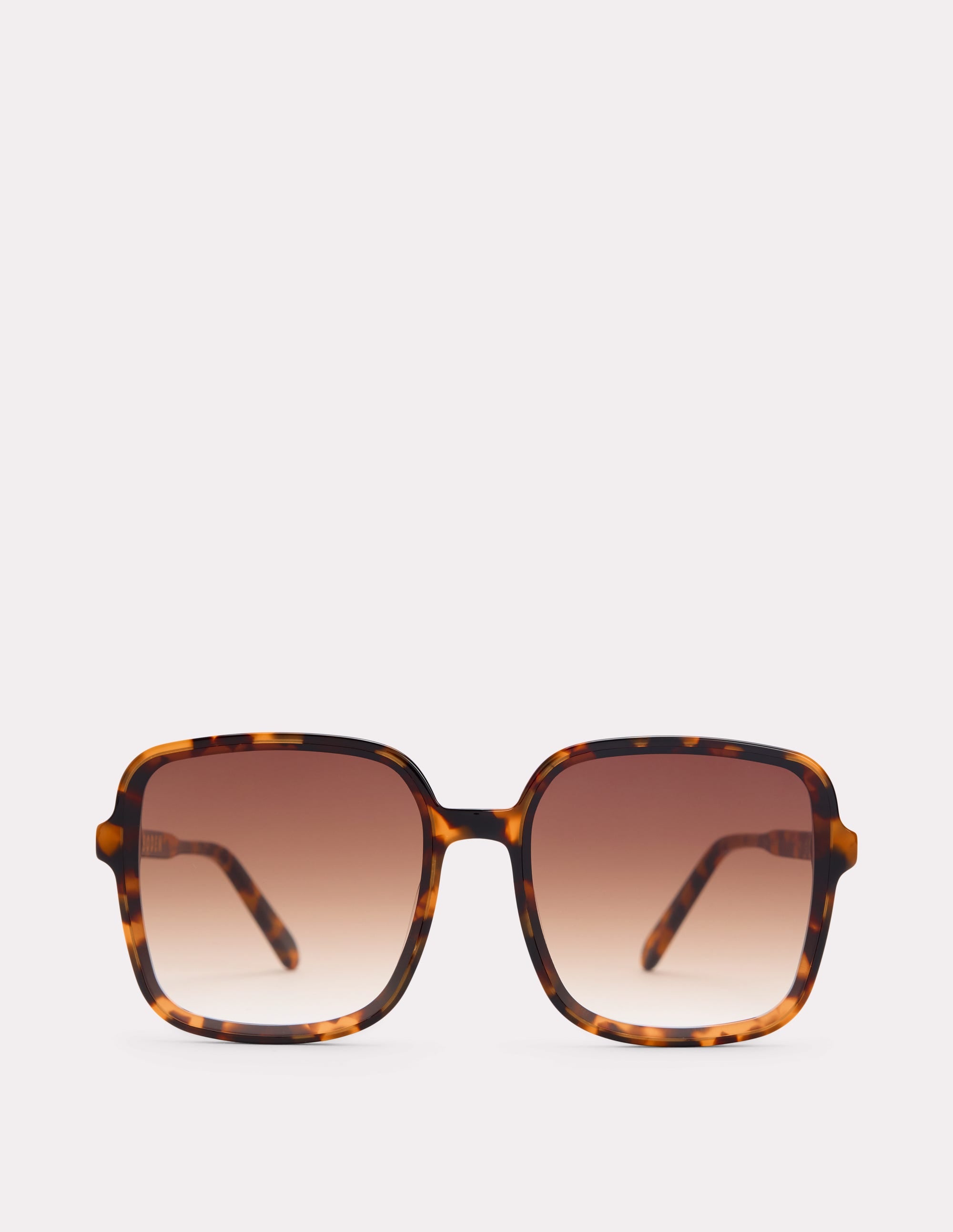 Oversized Square Sunglasses-Classic Tort - Image 1