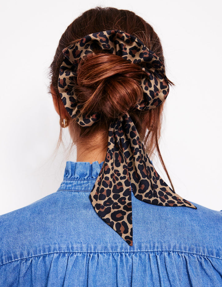 Scarf Scrunchie-Leopard