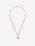 Long Line Layer Necklace-Pink