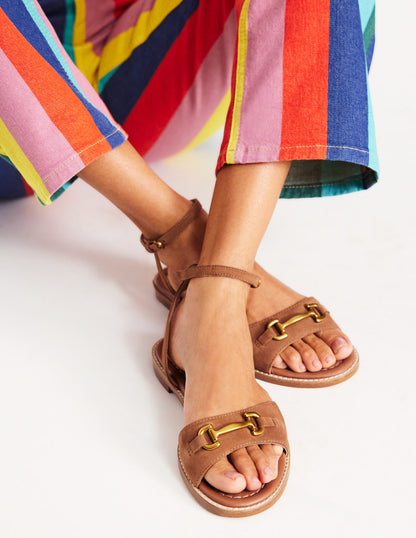Iris Snaffle Flat Sandals-Ginger Snap-2