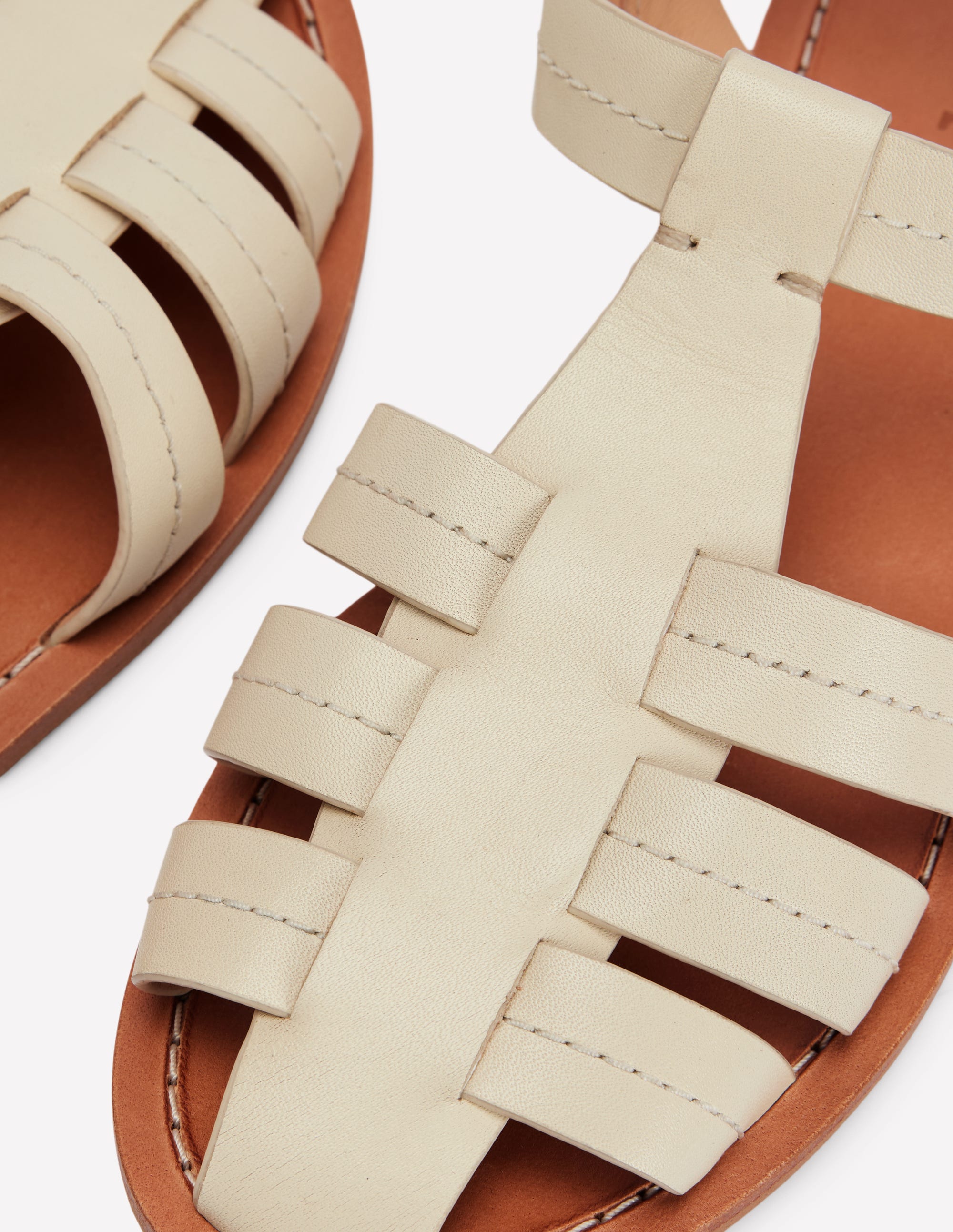 Fisherman Flat Sandals-Ecru - Image 4