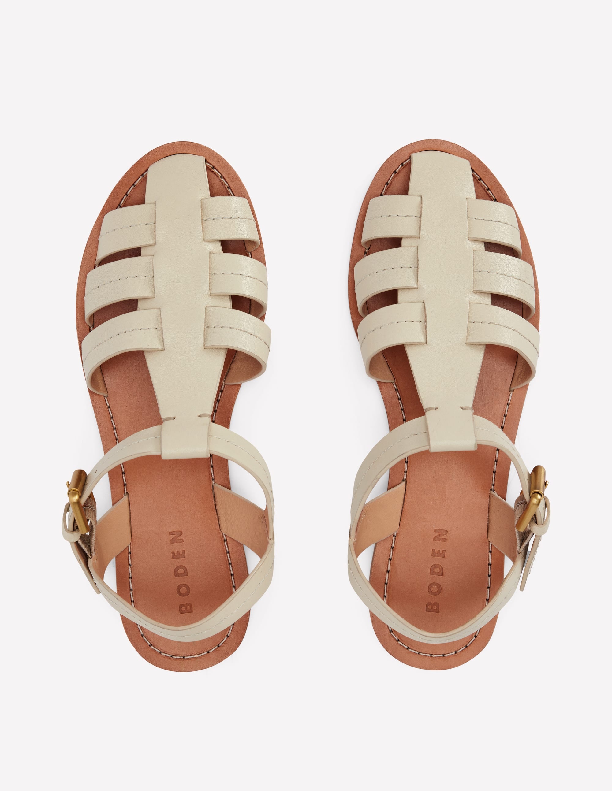 Fisherman Flat Sandals-Ecru - Image 5