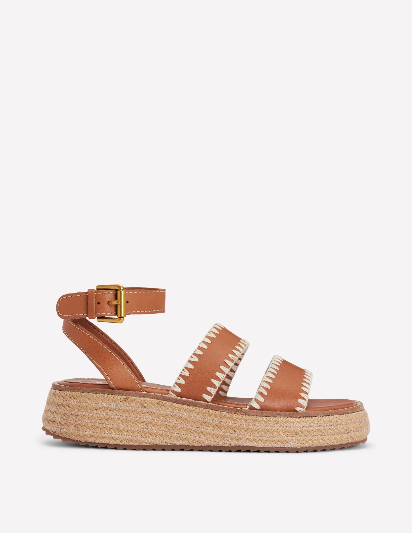 Chunky Flatform Sandals-Tan Boden UK1