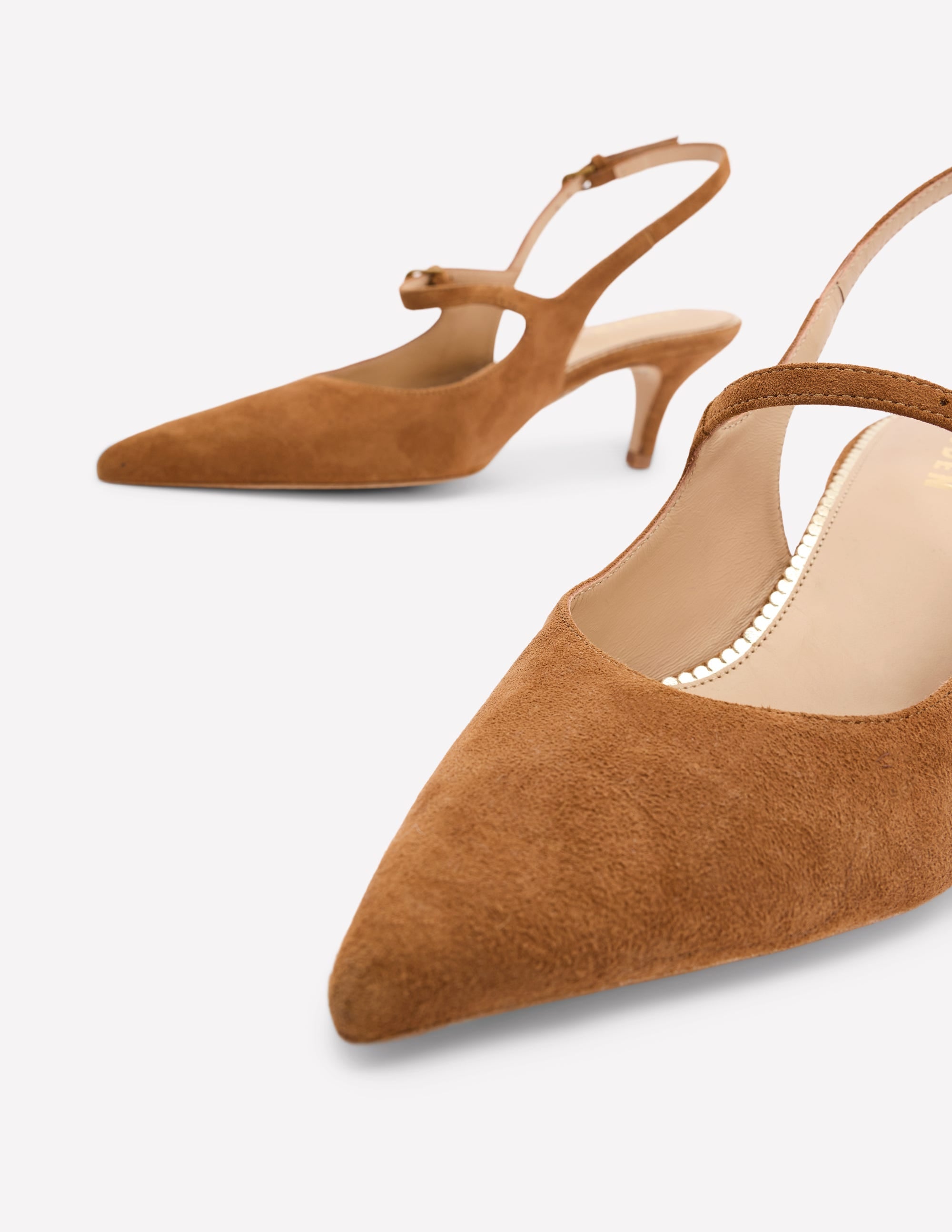 Mary Jane Slingback Heel-Tan - Image 3