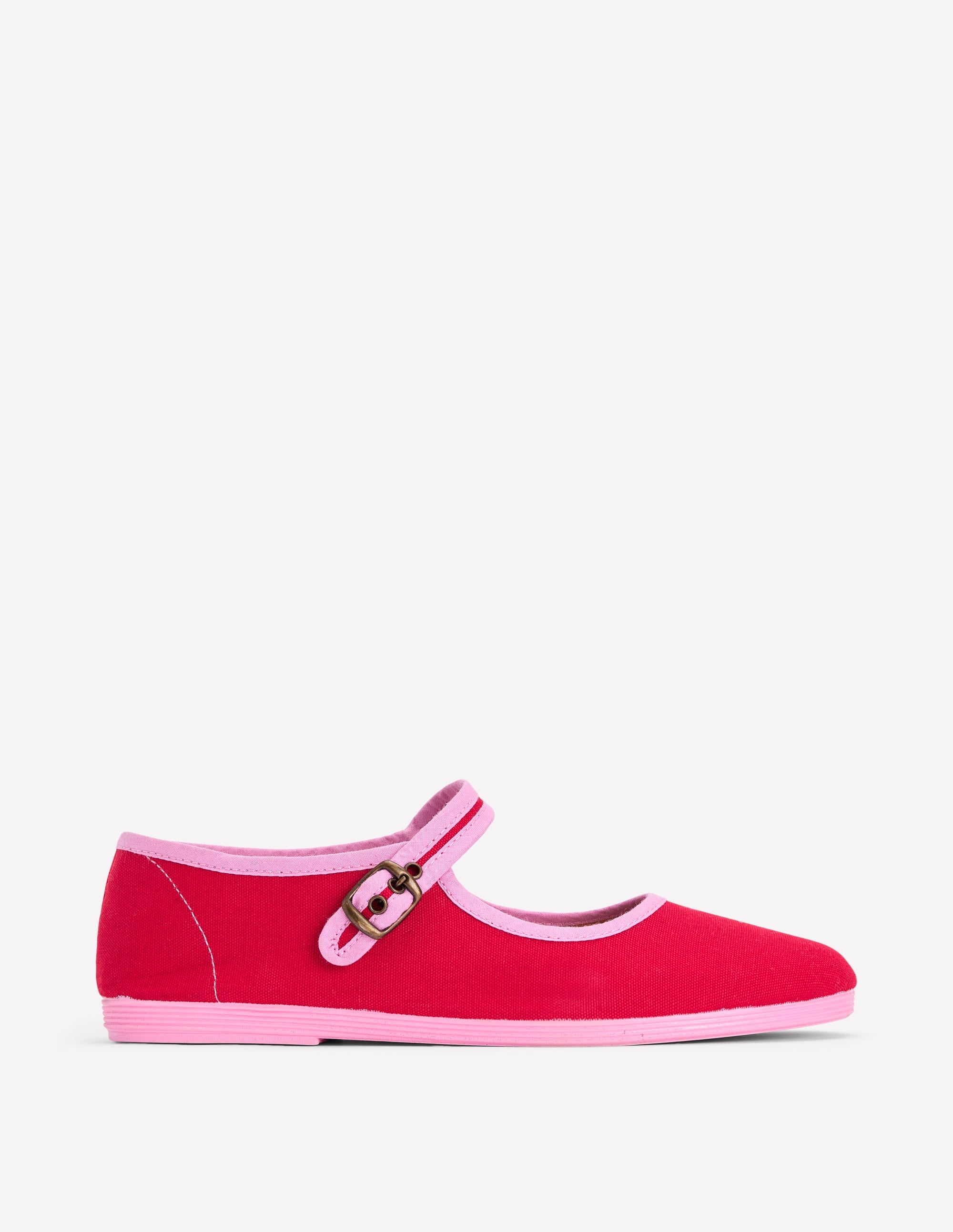 Flexi Mary Jane-Post Box Red/ Soft Pink - Image 1