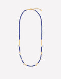 Layering Bead Necklace-Bright Blue