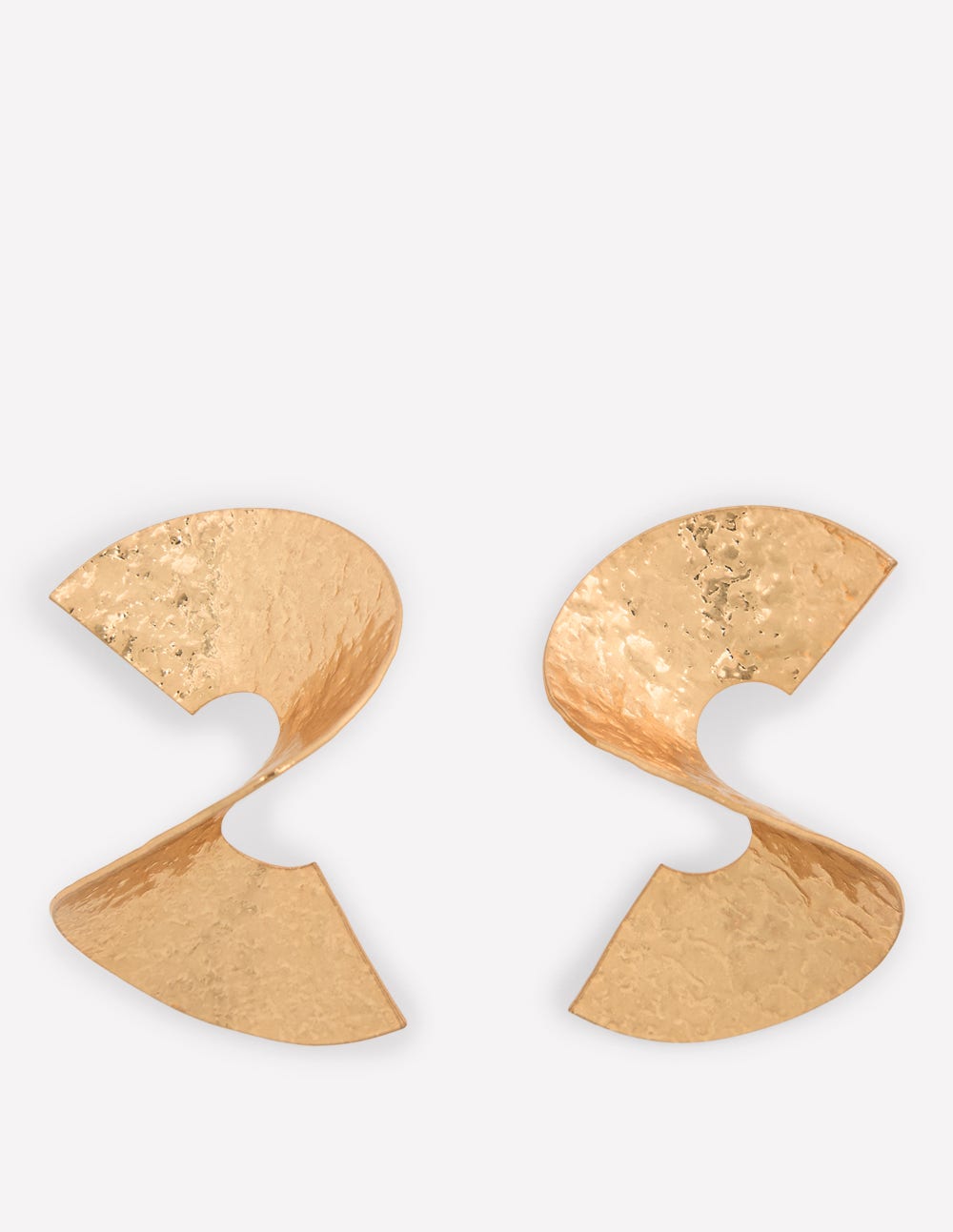 Statement Spiral Earrings-Gold - Image 1