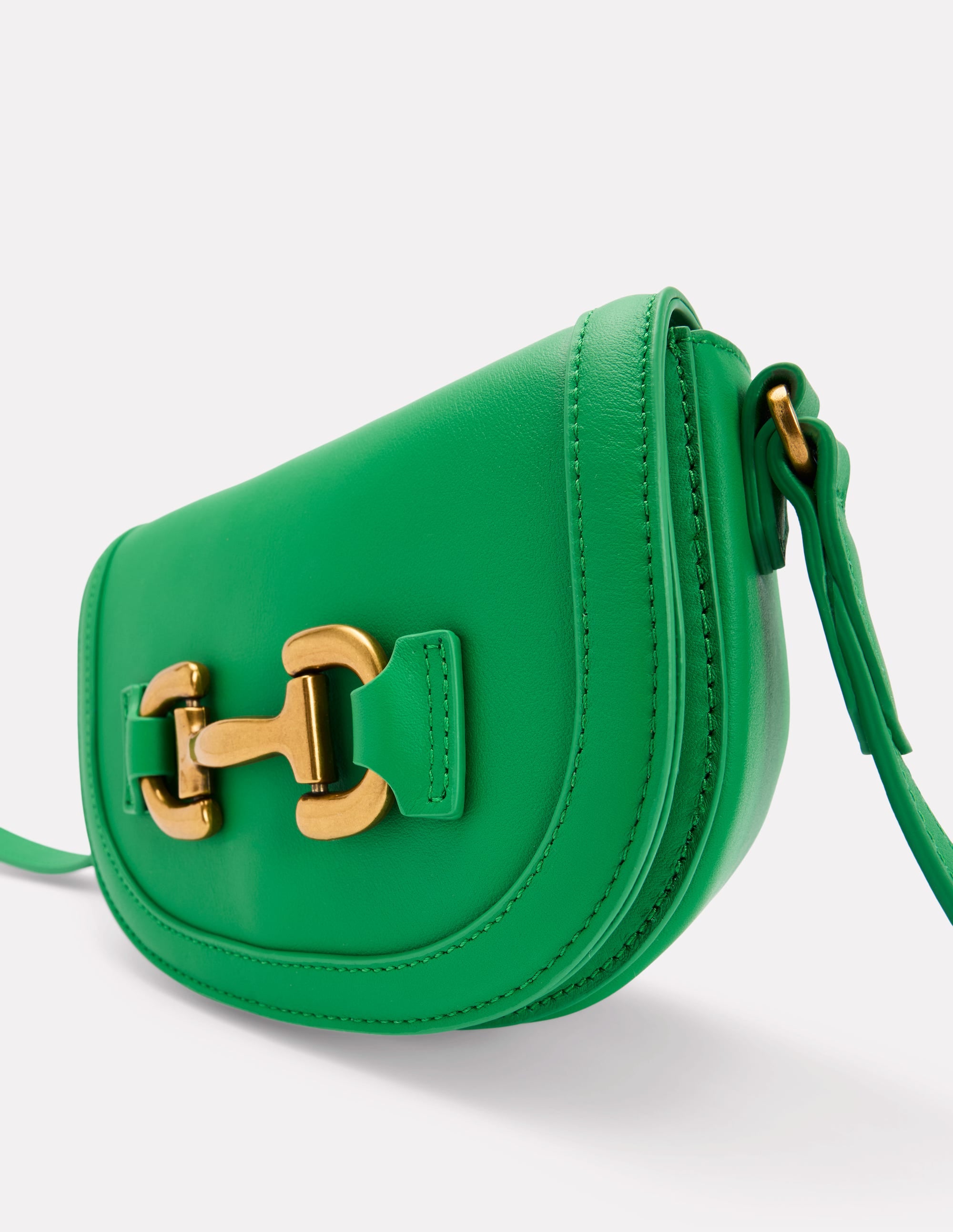 Iris Leather Mini Satchel-Green - Image 6