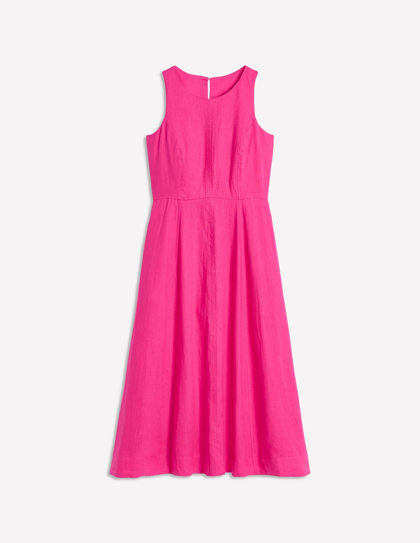 Carla Linen Midi Dress-Pink Peony - Image 8