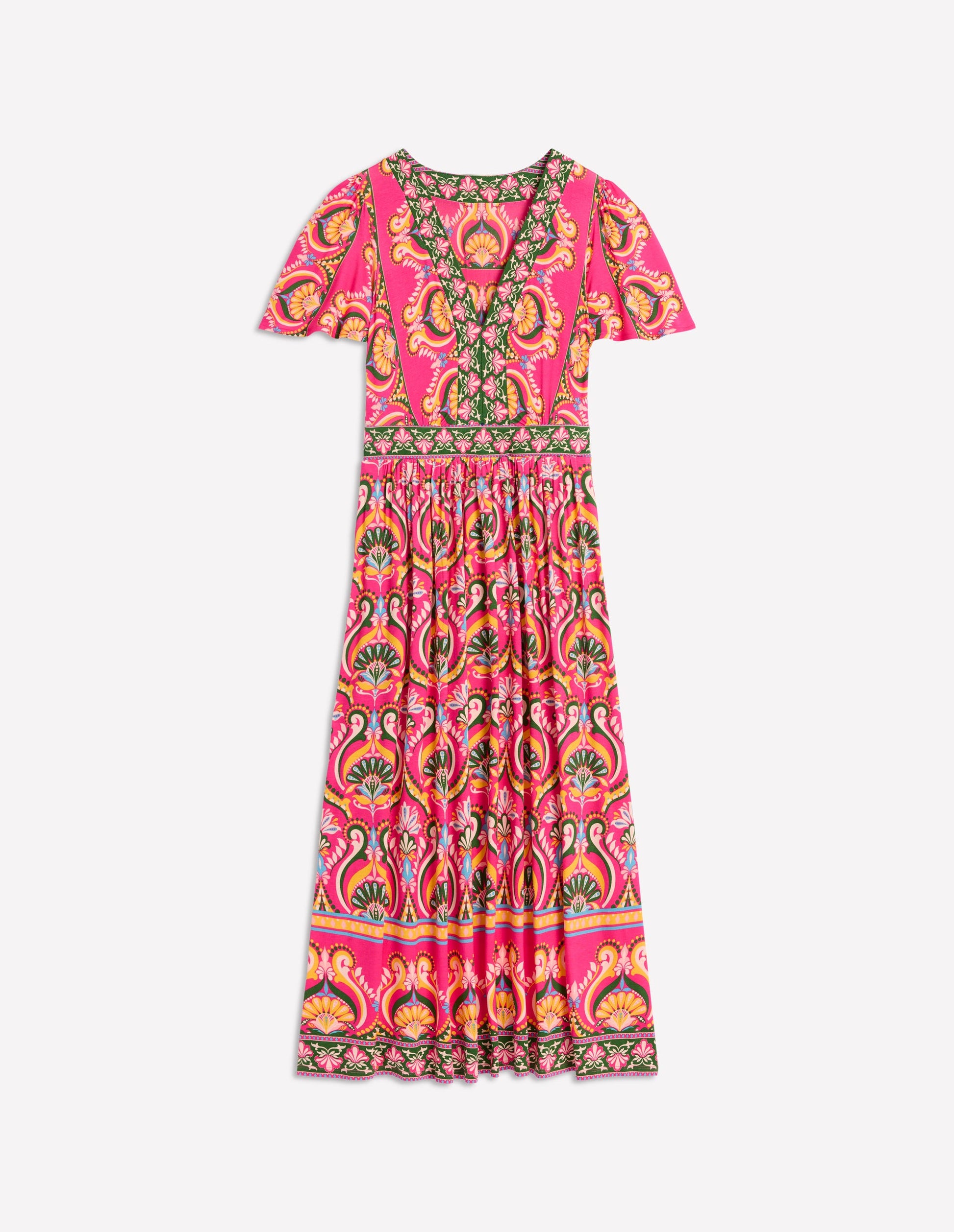boden pink floral dress boden pink ditsy floral yoke details jersey midi dress size 6R NWT pockets