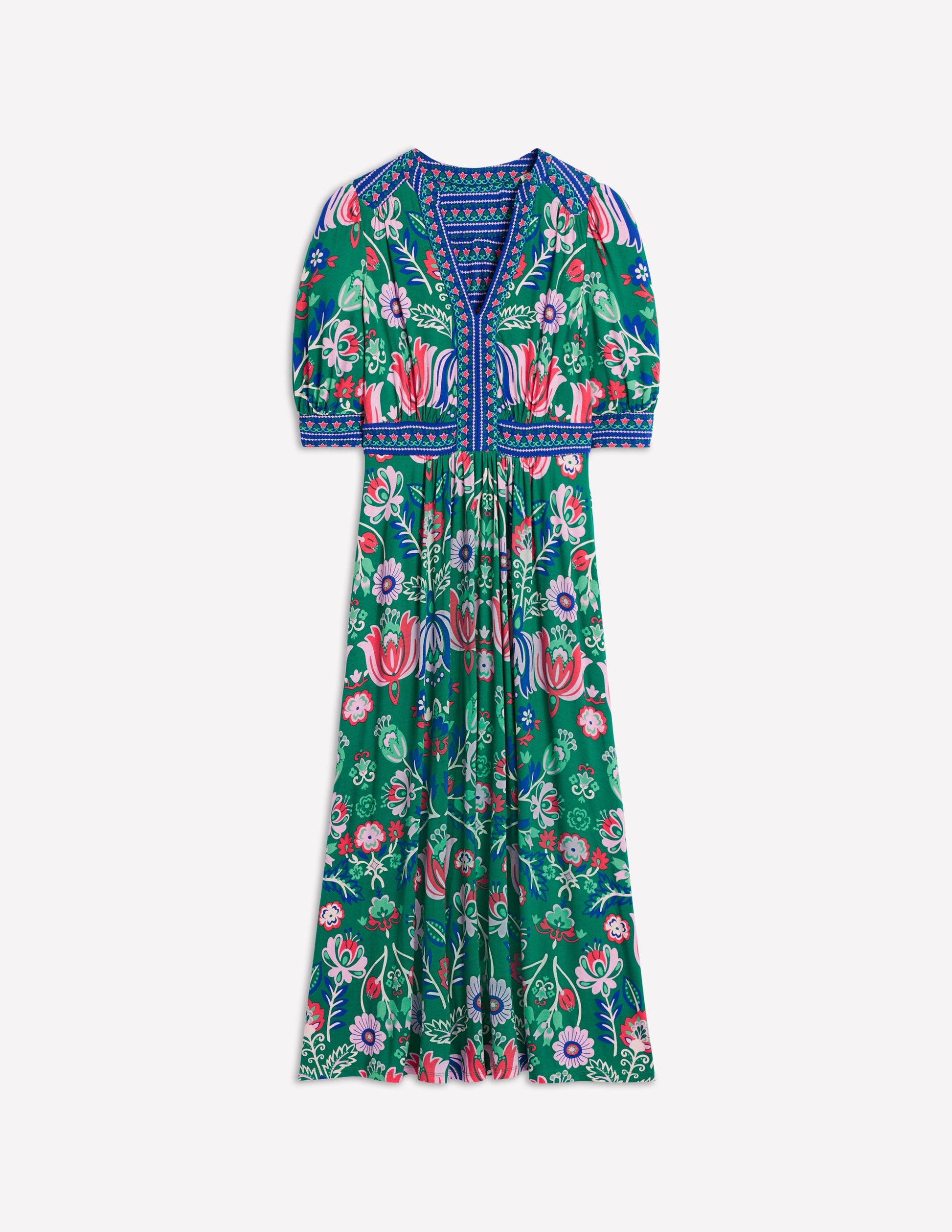 Lily Jersey Midi Tea Dress-Forest Grass, Tulip Fusion | Boden AU Lily Jersey Midi Tea Dress-Forest Grass, Tulip Fusion | Boden AU