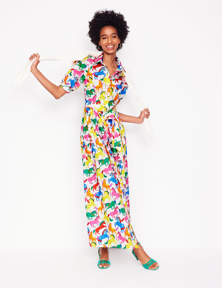 Alexa Maxi Shirt Dress-Multi, Pony Club